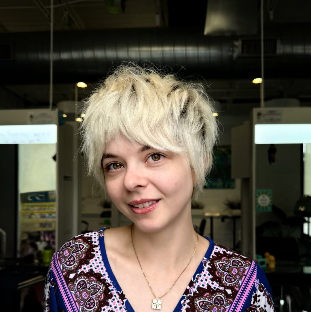 Whimsical Bleached Disheveled Pixie