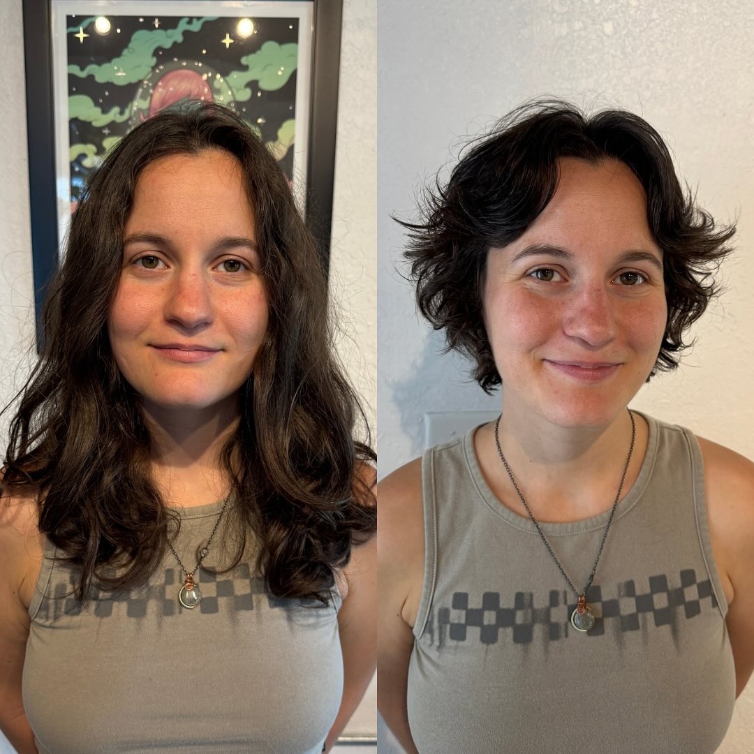 Daring Dark Brown Textured Crop with Voluminous Bangs