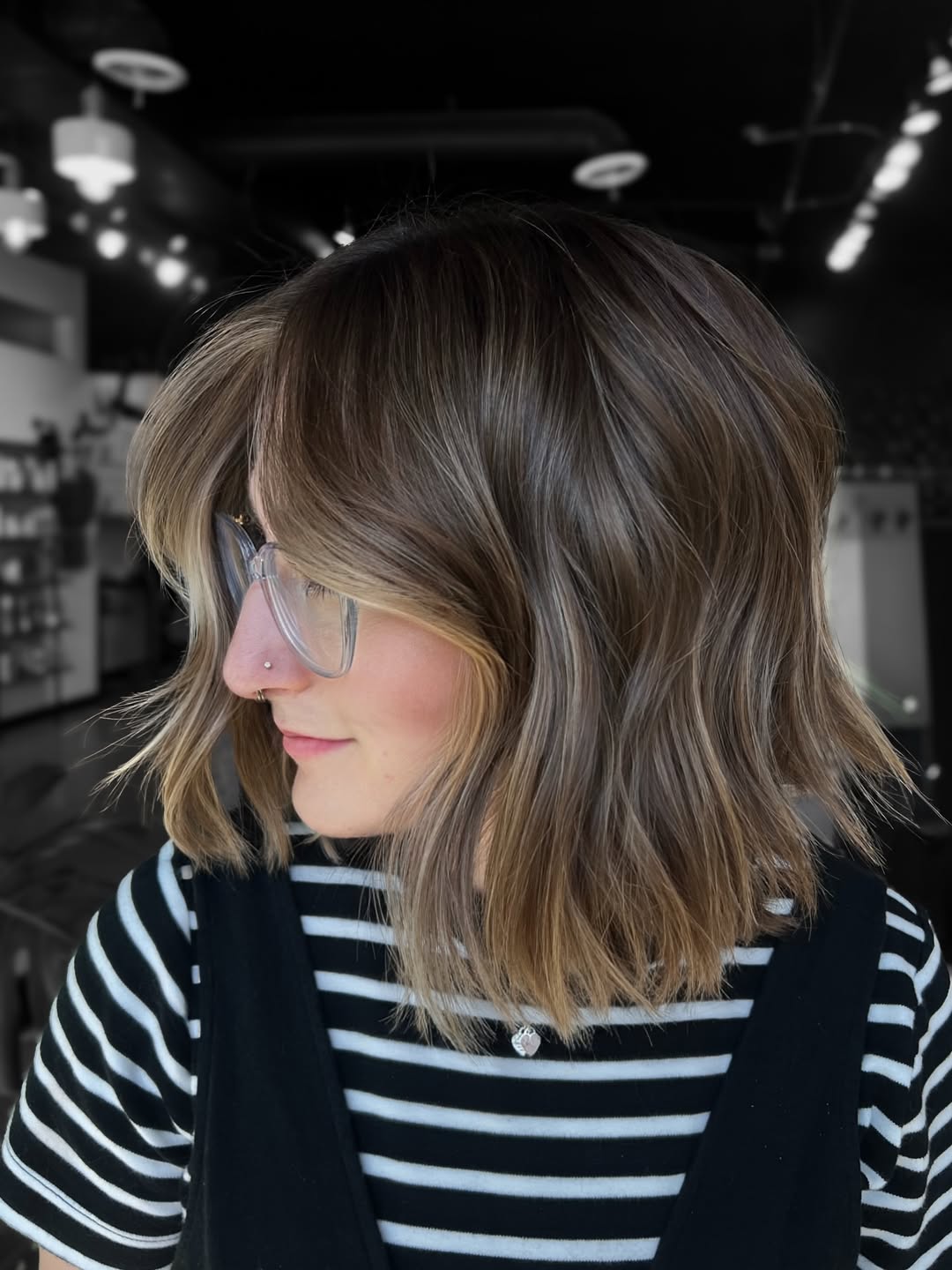 Sunkissed Bronde Bob with Soft Contouring