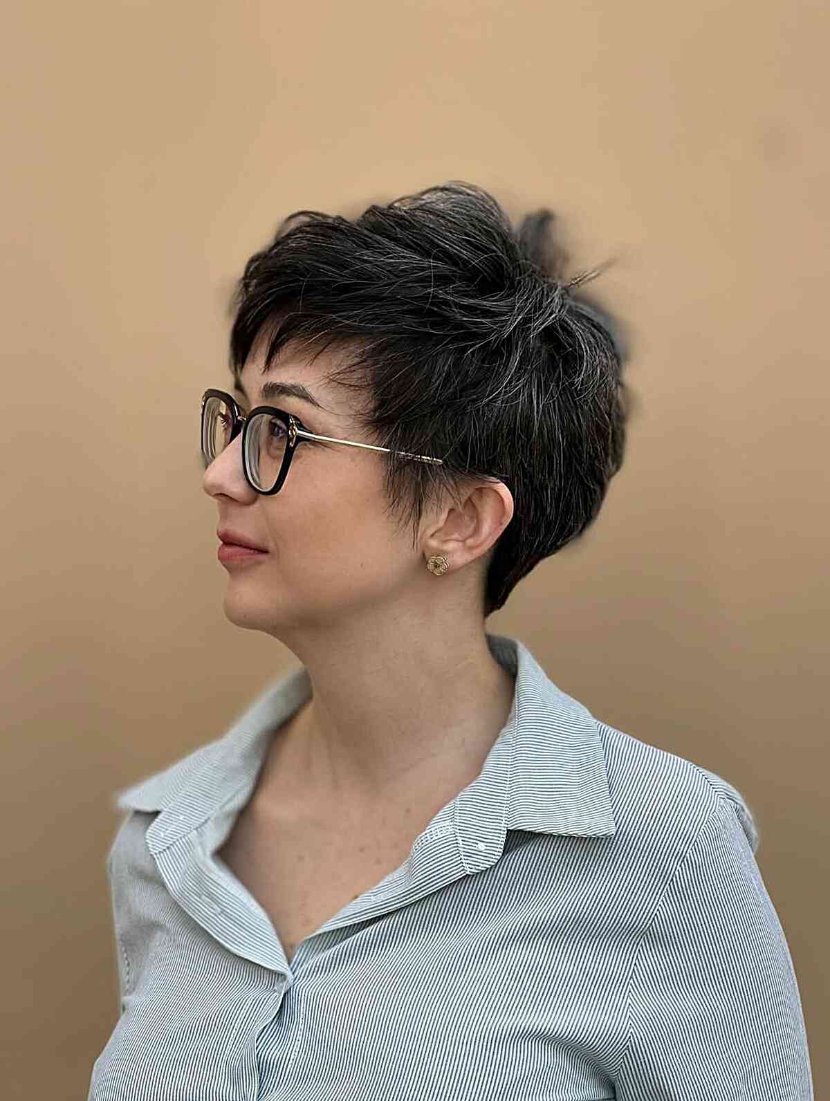 Textured Pixie Cut with Subtle Volume