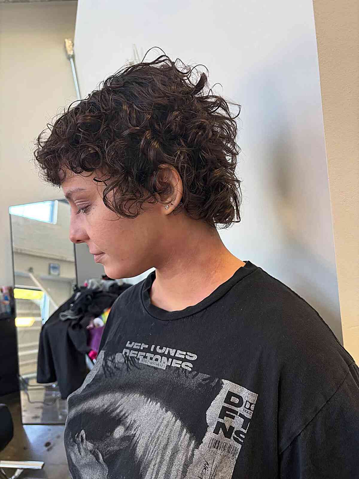 Textured Short Curly Crop