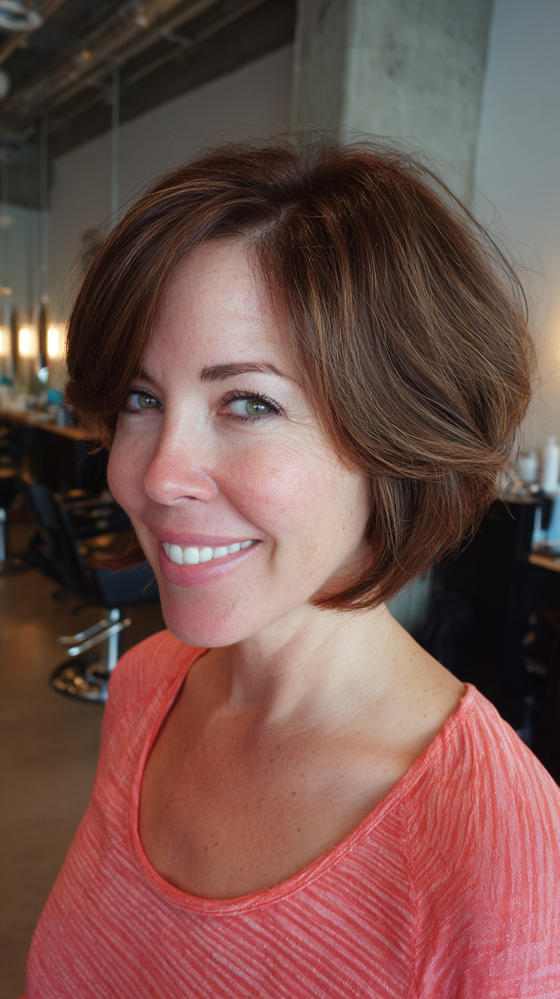 Chic Textured Bob with Soft Layers