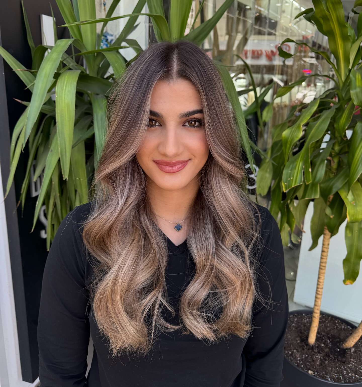 Luxurious Long Soft Beige Waves with Subtle Dimension