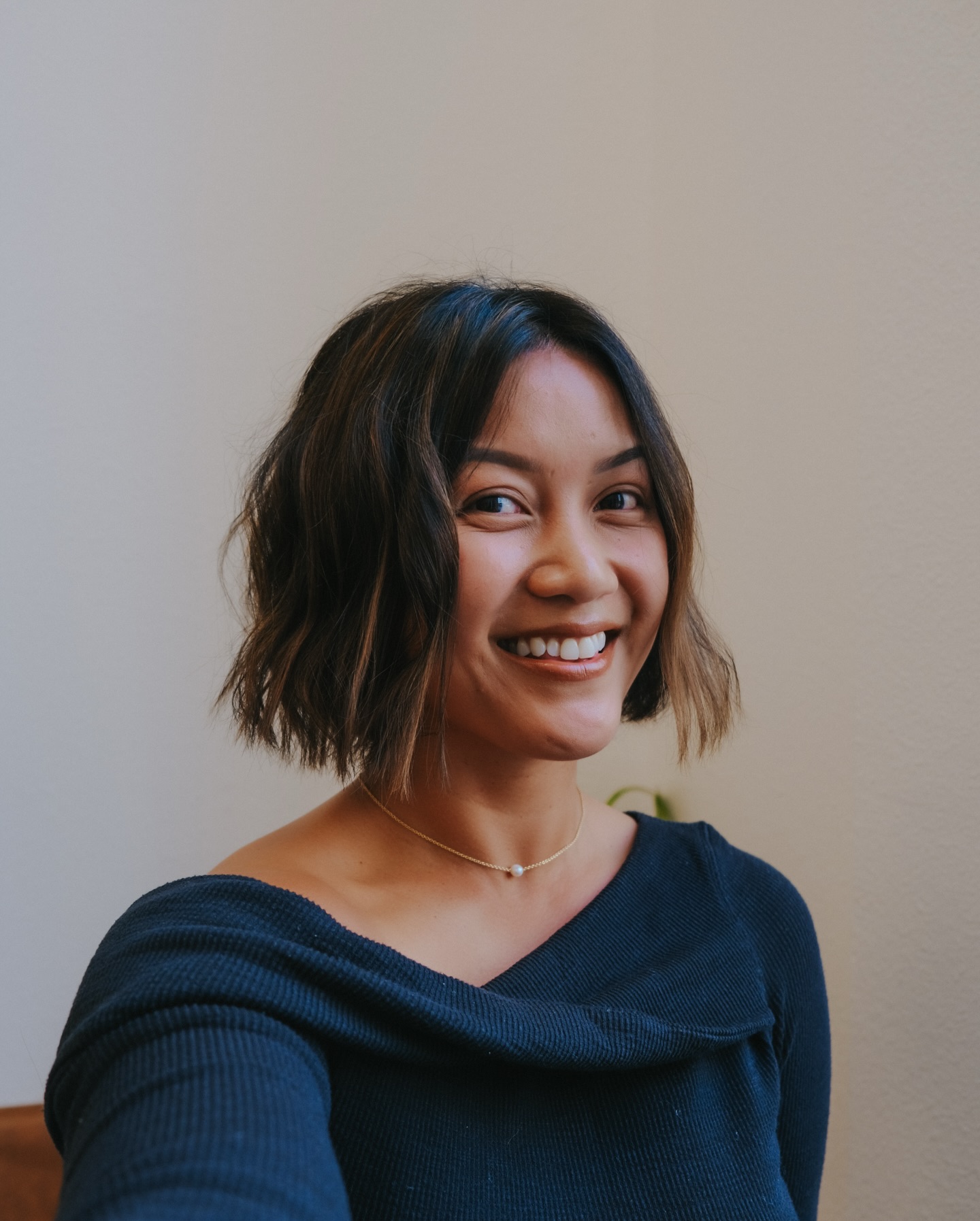 Chic Asymmetrical Bob with Textured Waves