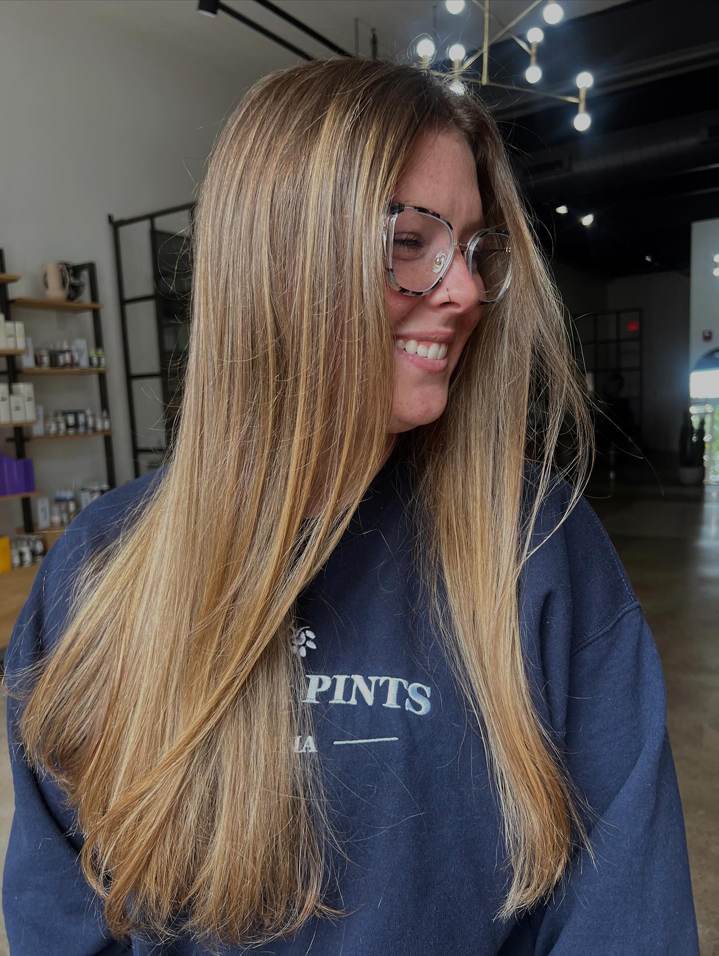 Effortless Long Layered Cut with Soft Balayage