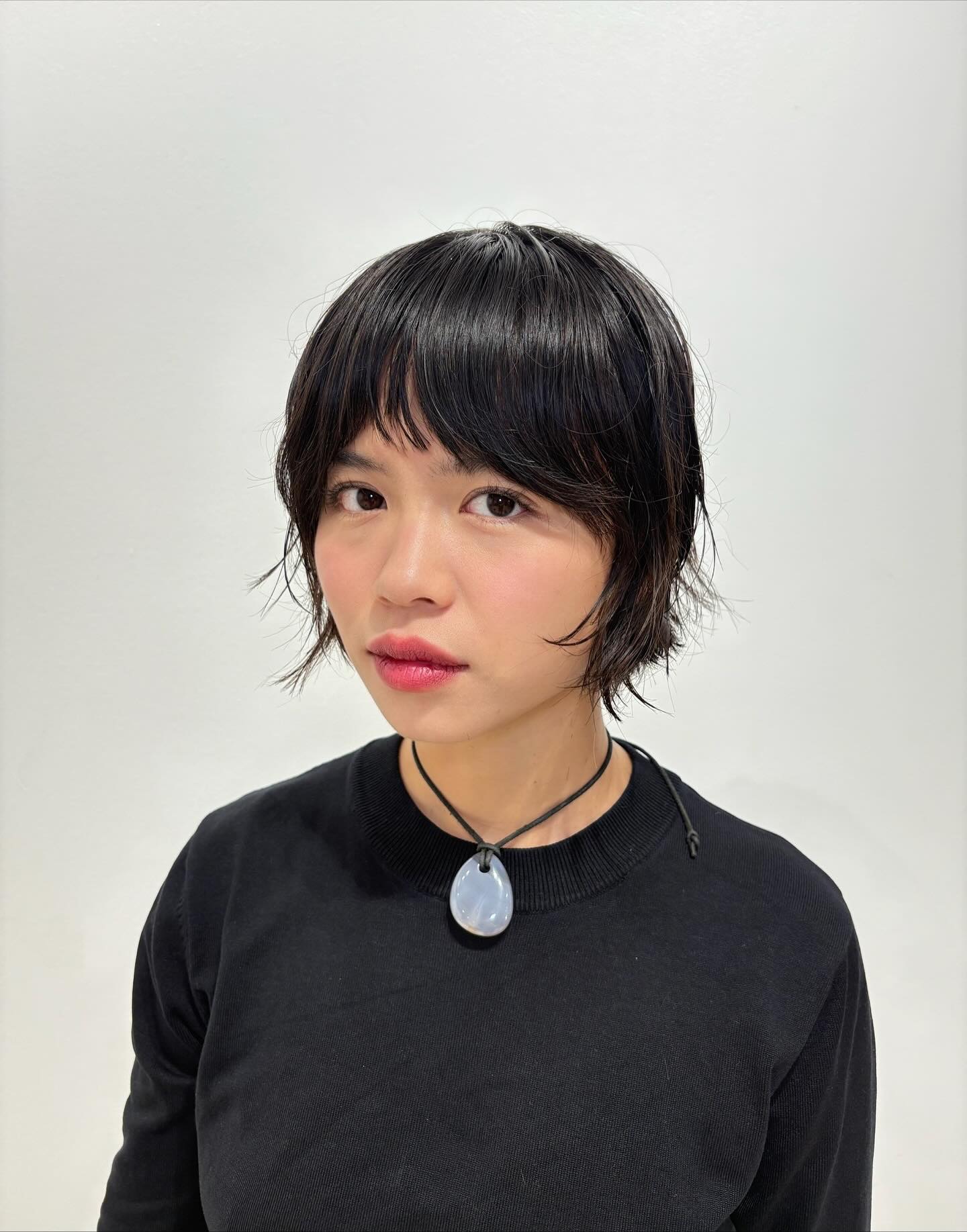Modern Textured Bob with Wispy Bangs