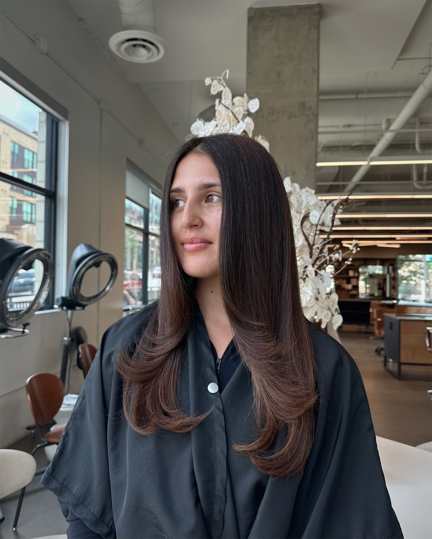Rich Chestnut Smooth Cascade with Subtle Waves