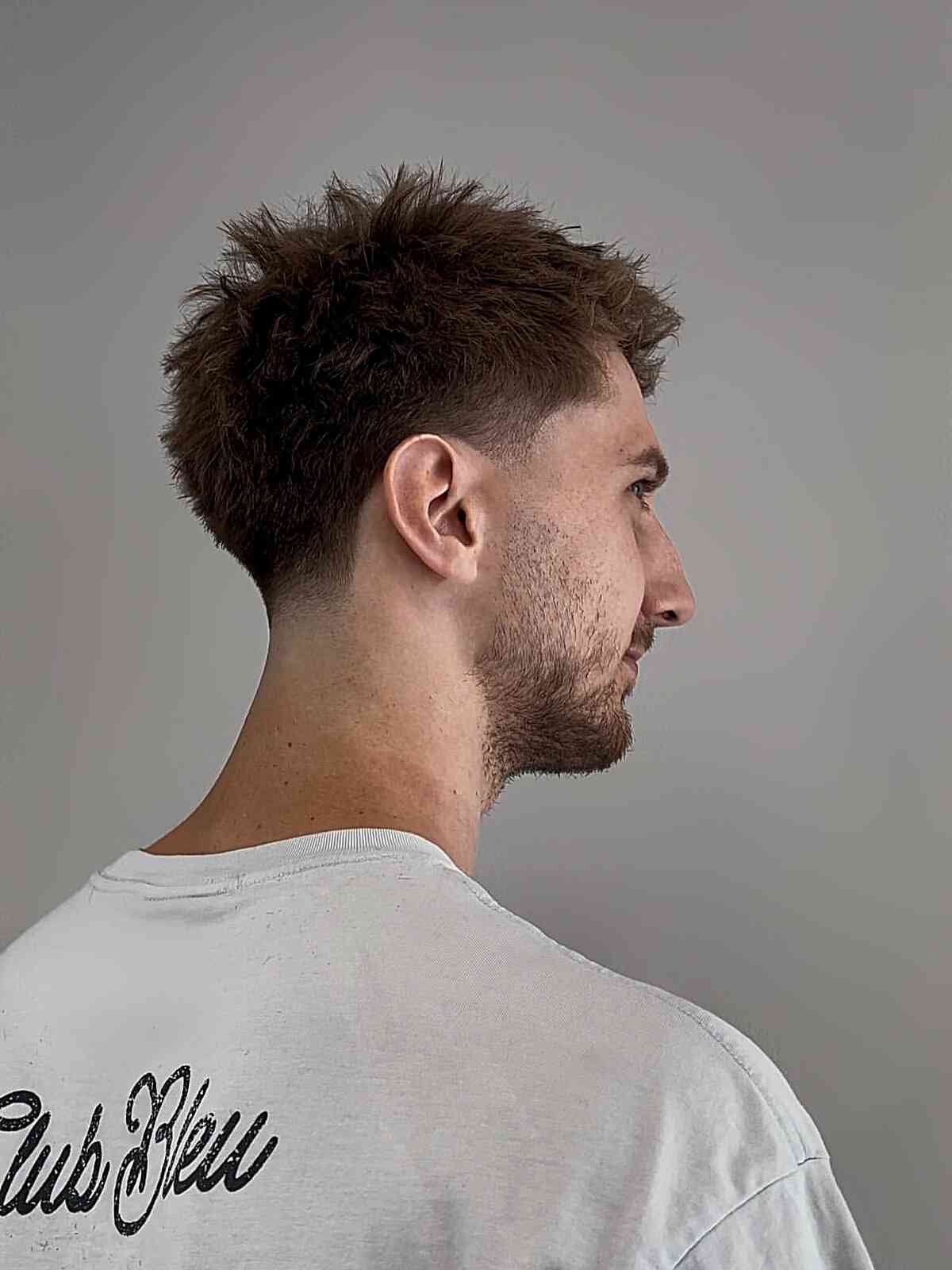 Trendy Low Taper Fade with Textured Top