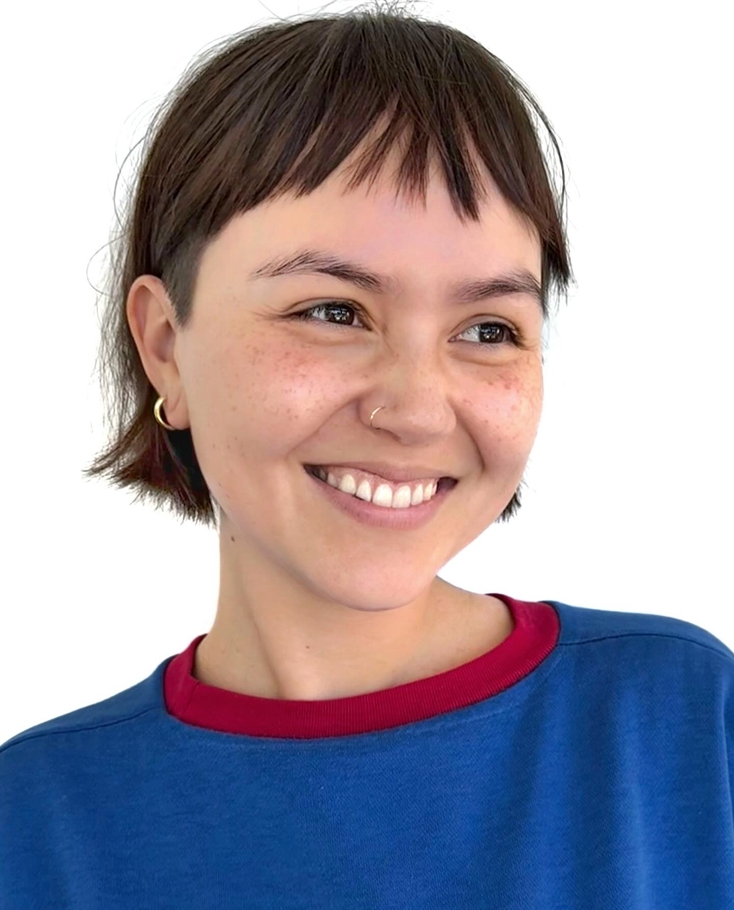 Chic Brunette Bob with Soft Bangs