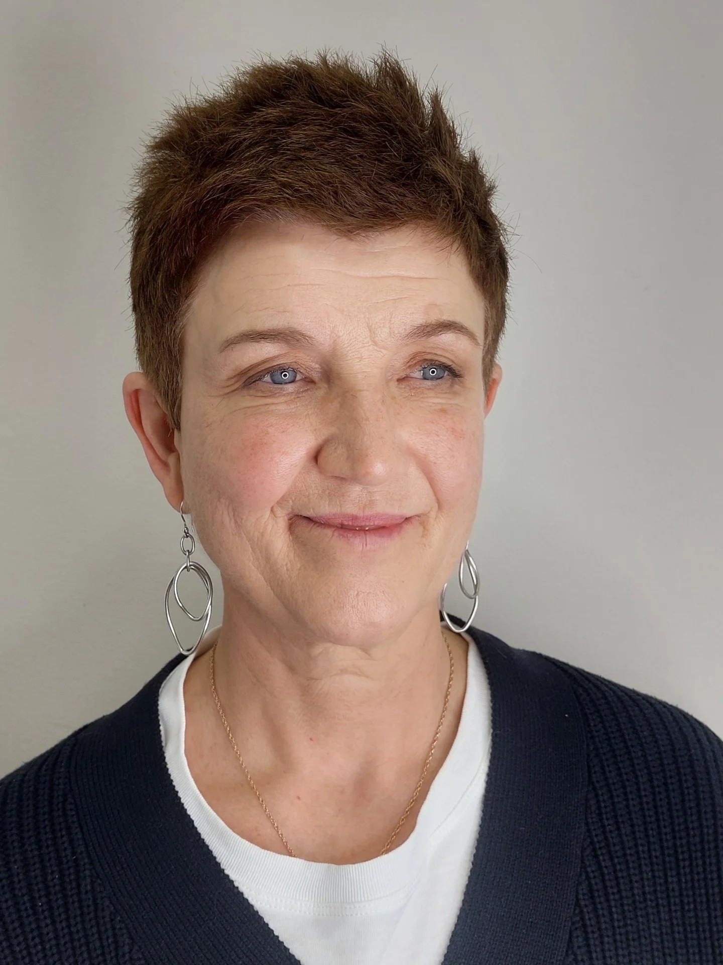 Classic Cinnamon Brown Textured Pixie