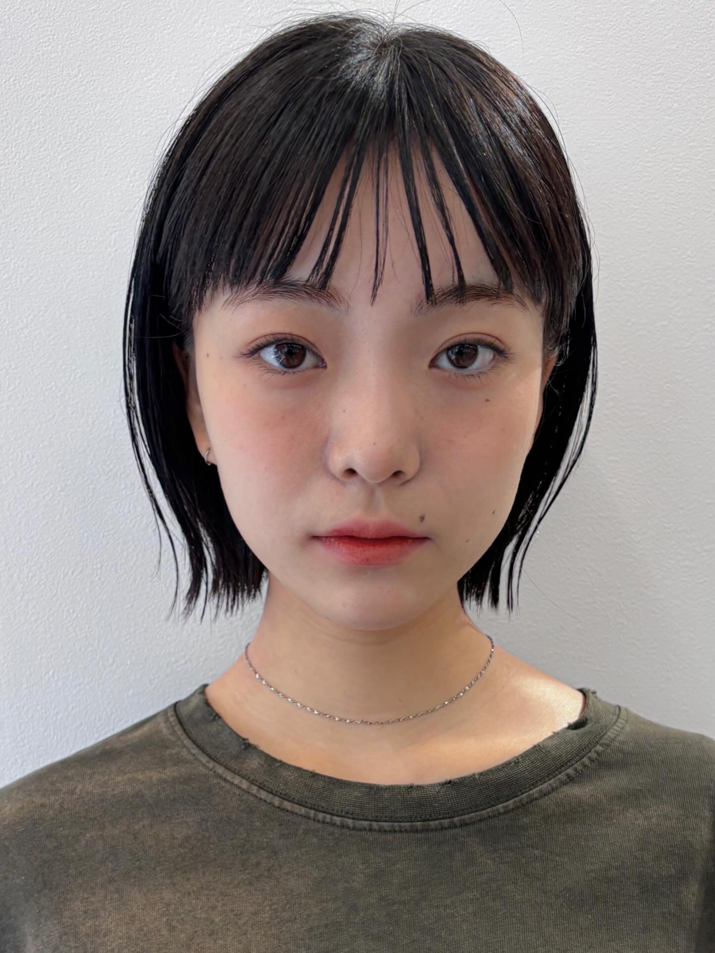 Contemporary Polished Bob with Micro Fringe