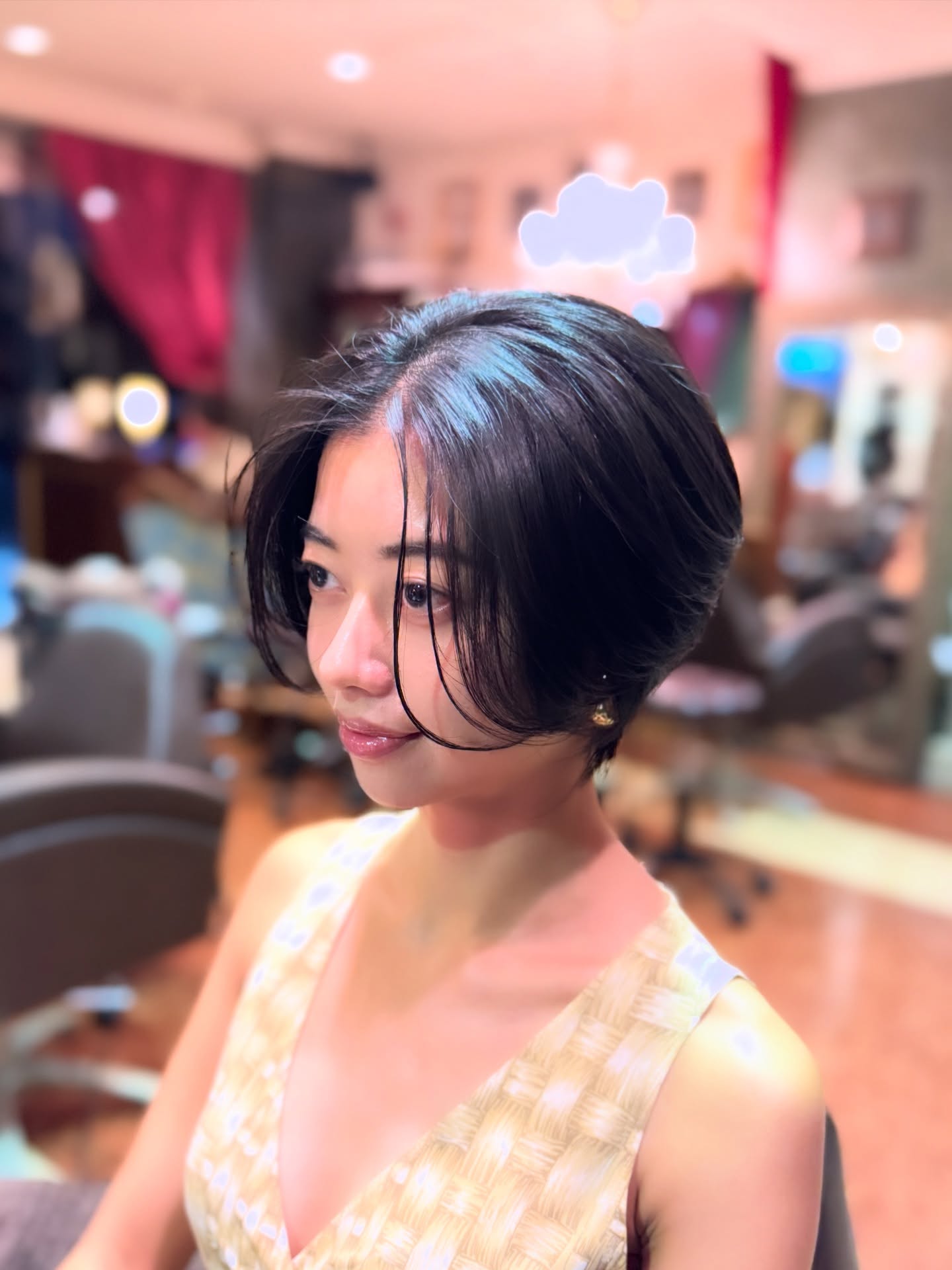 Sleek Asymmetrical Midnight Bob