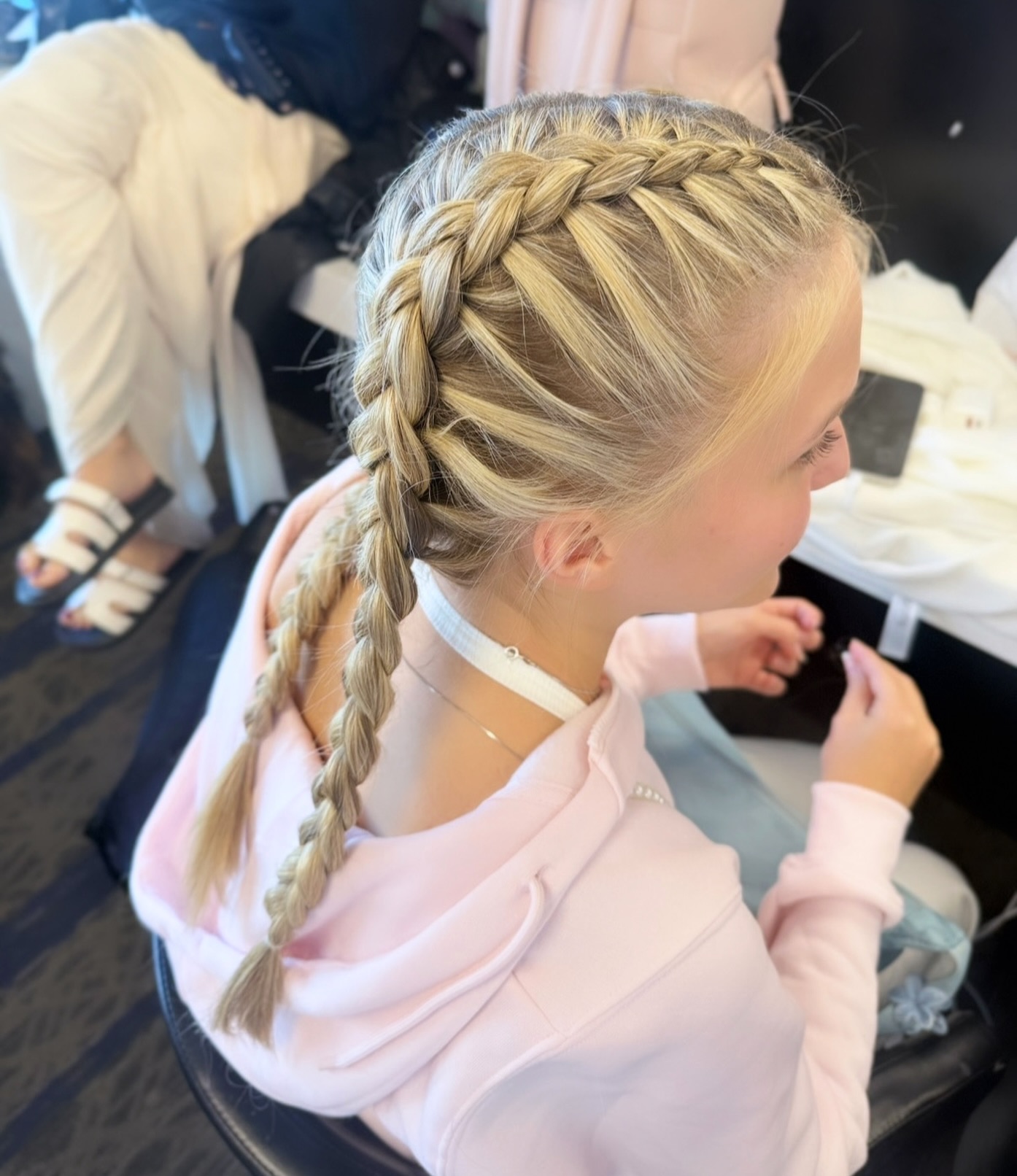 Classic Double Braid Hairstyle