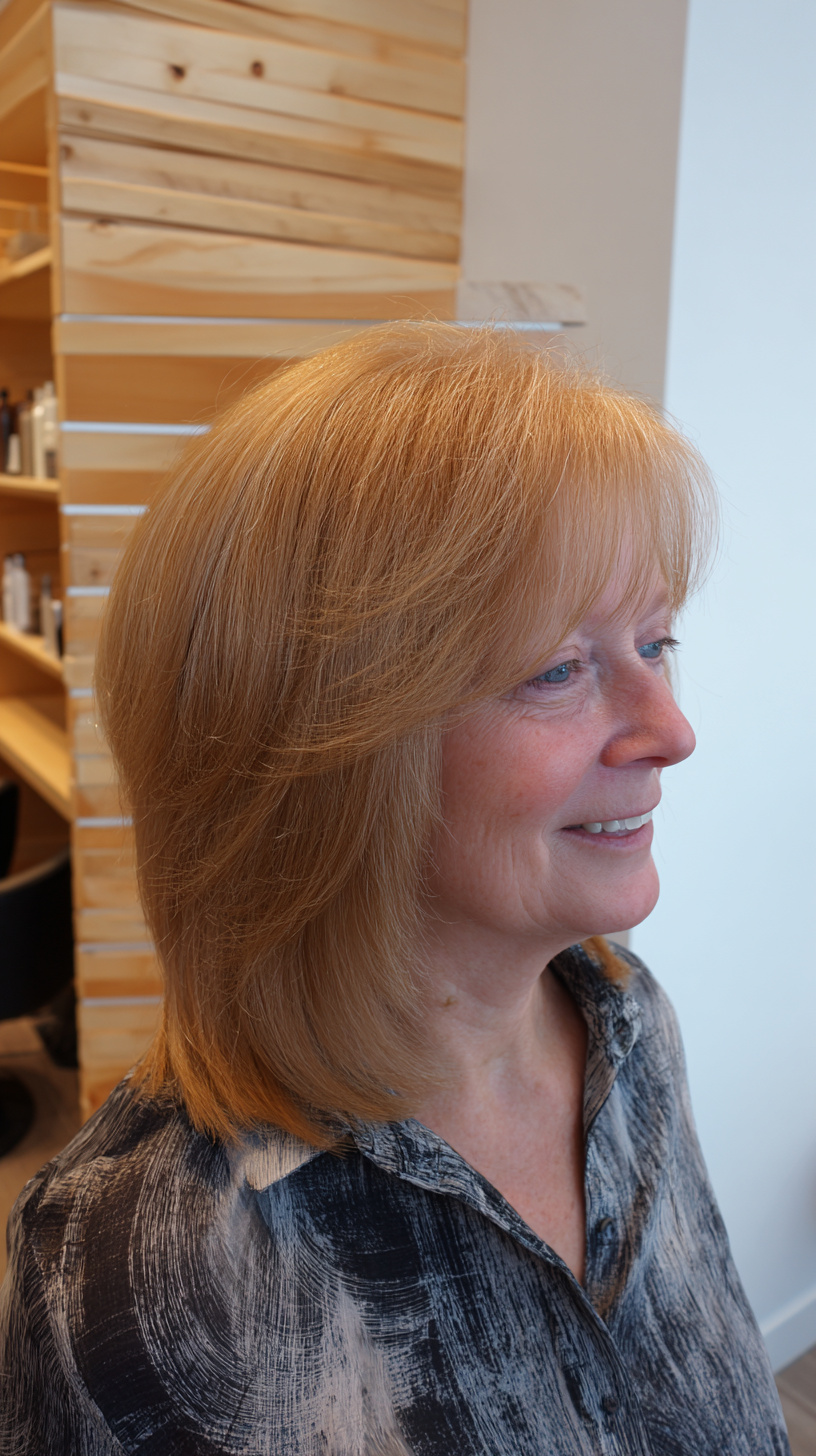Soft Layered Cut with Wispy Bangs for a Modern Look