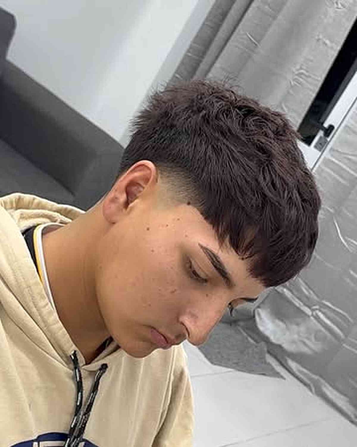 Trendy Taper Fade with Textured Top