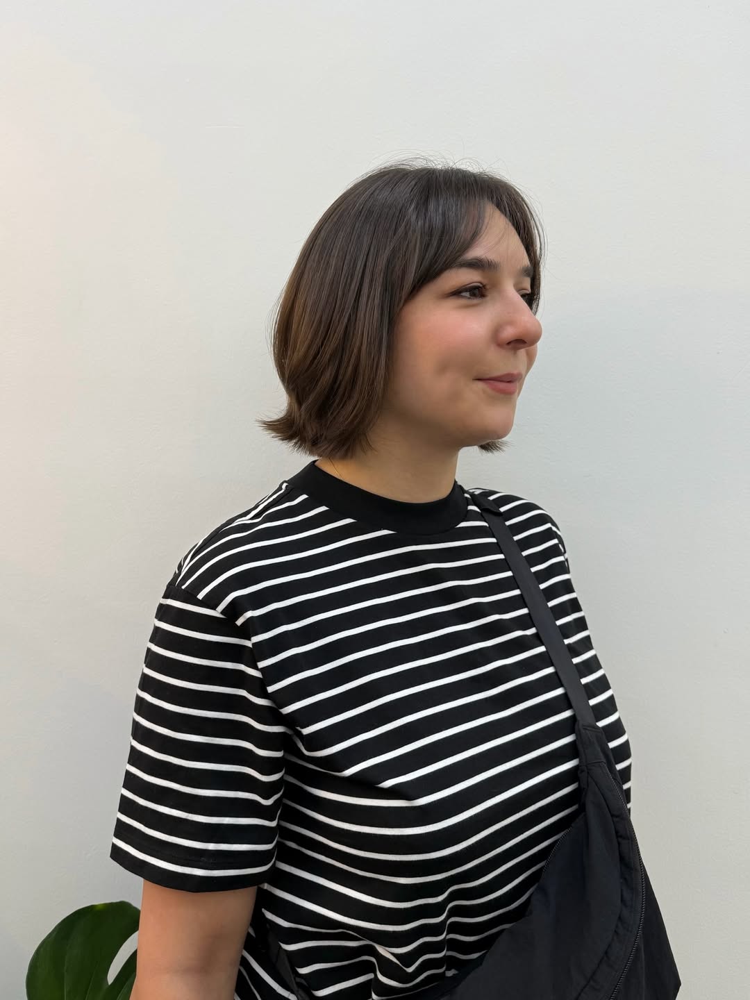 Chic Textured Lob with Soft Curtain Bangs