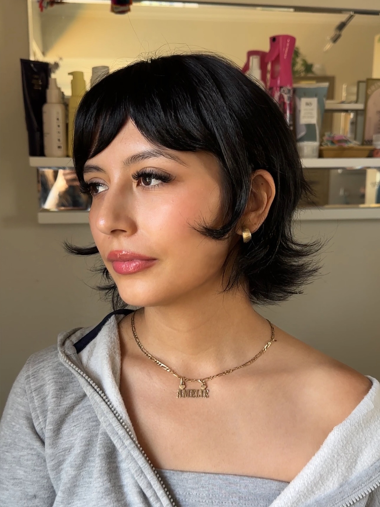 Modern Bixie Cut with Feathered Layers