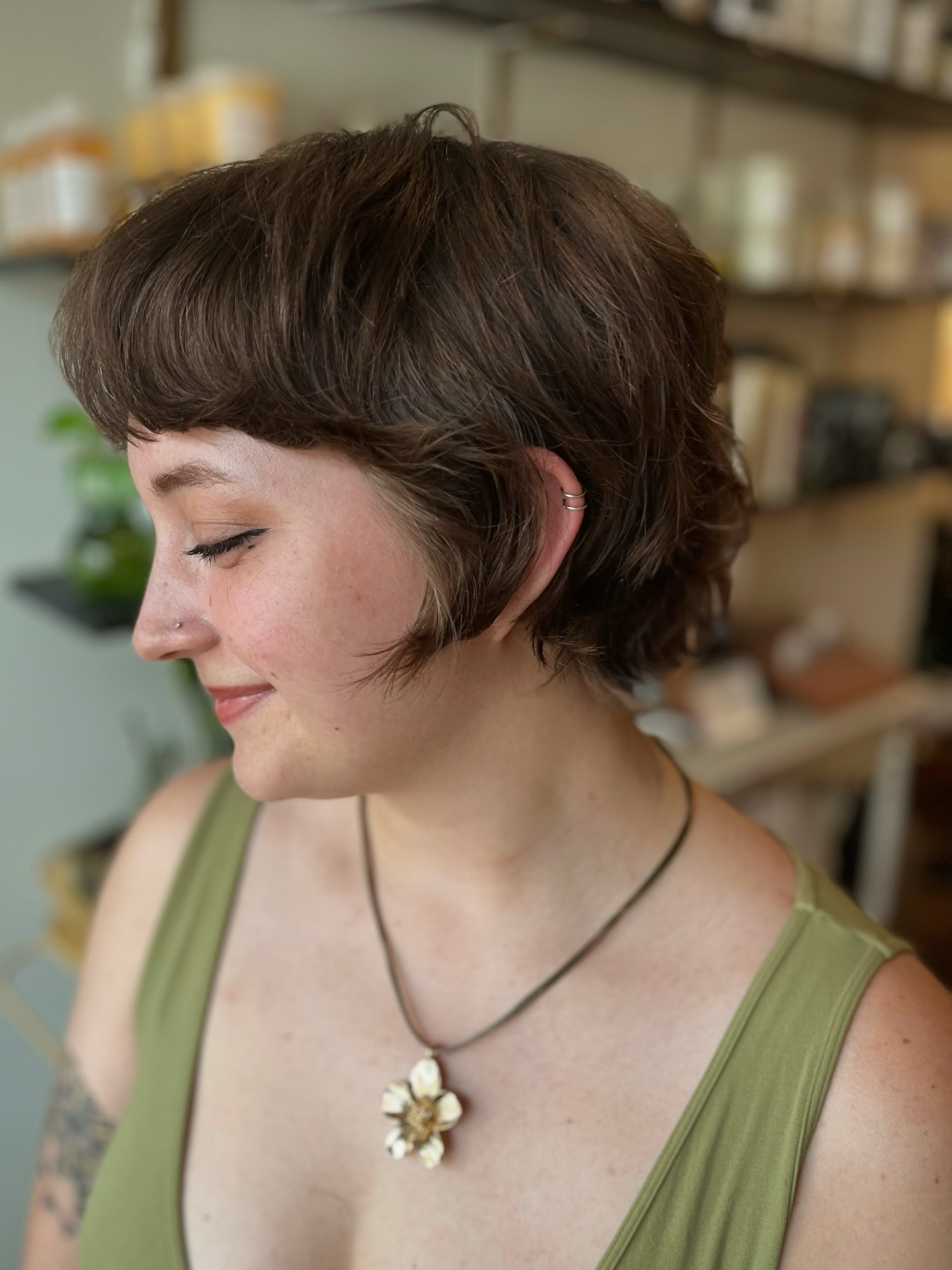 Textured Bixie Cut with Soft Bangs