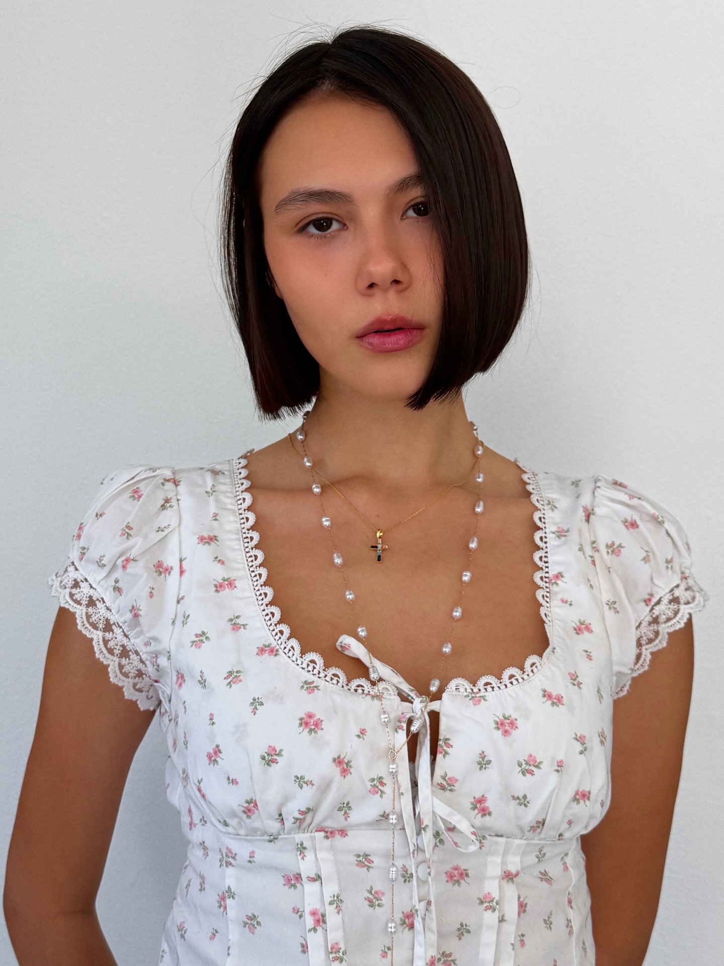 Sleek Angled Chin-Length Bob with Deep Side Part