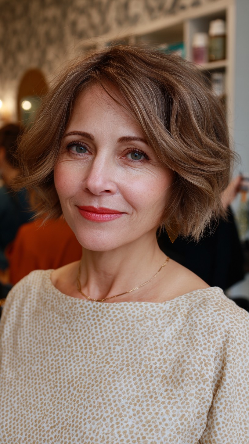 Choppy Textured Bob with Soft Volume