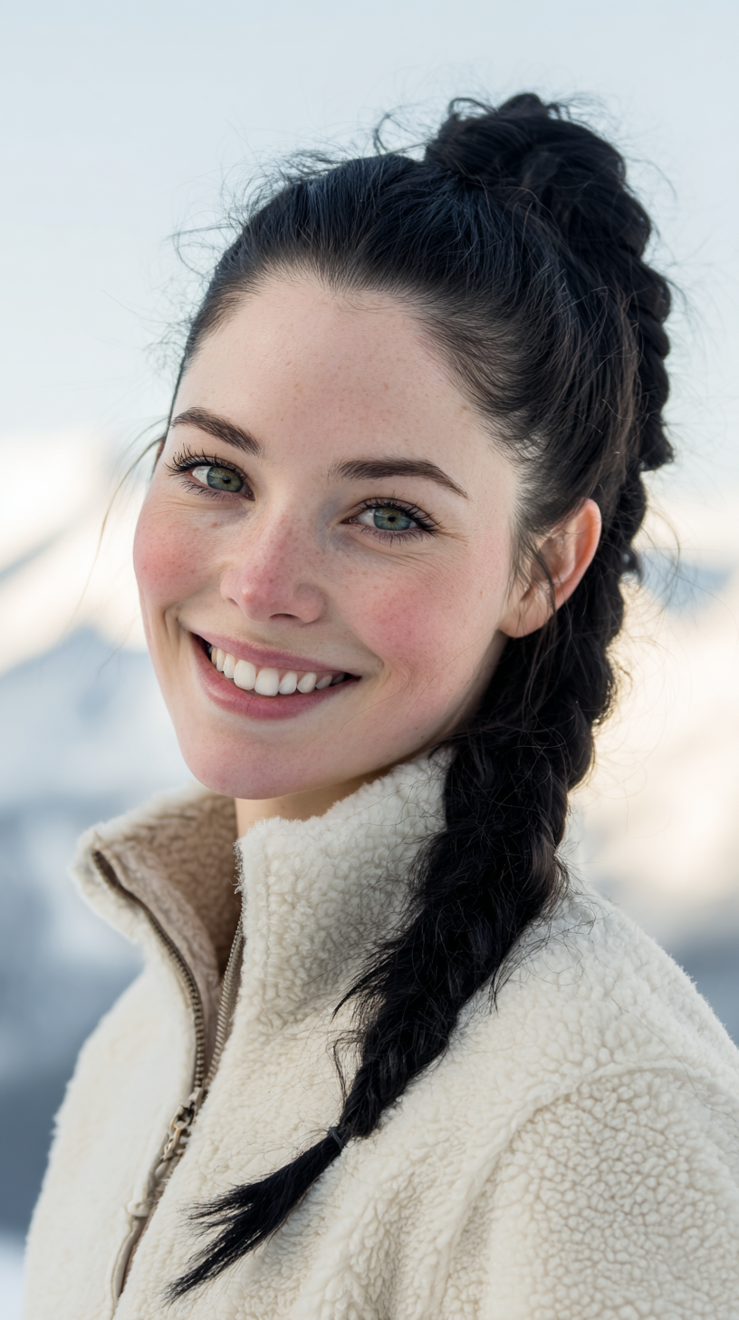 Textured Braided Ponytail for Active Adventures