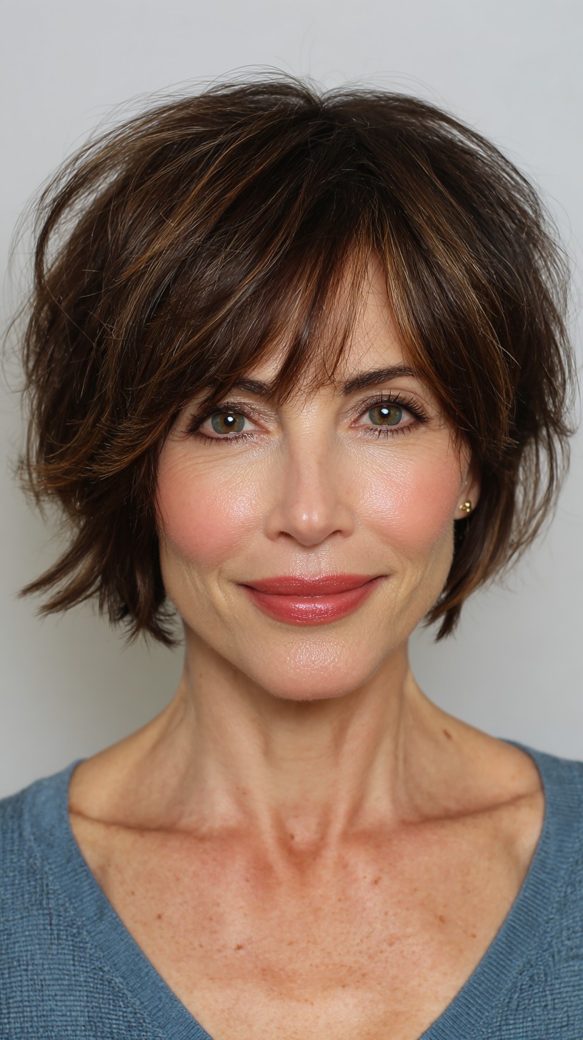 textured choppy bob with soft movement