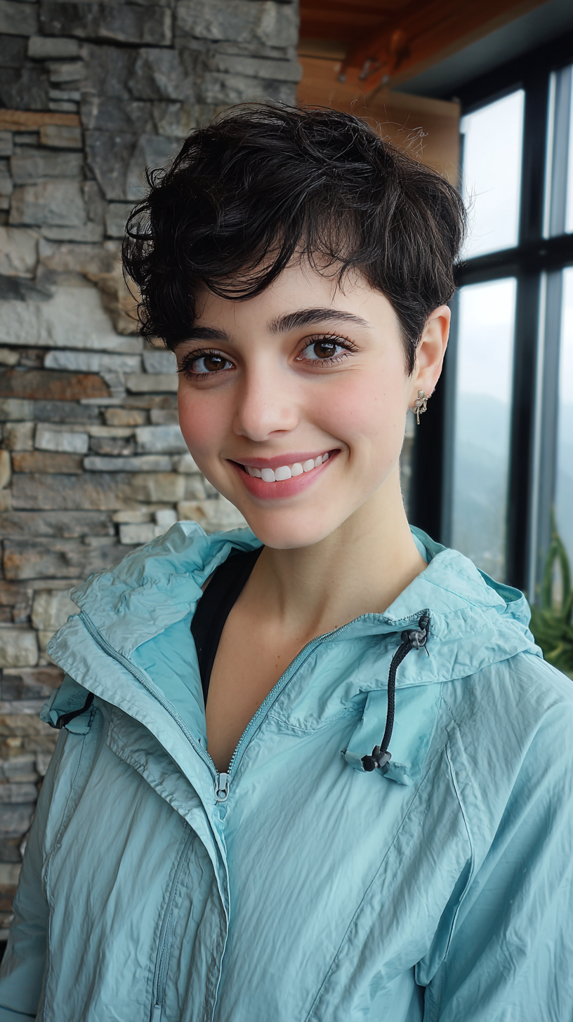 Textured Short Crop with Soft Waves