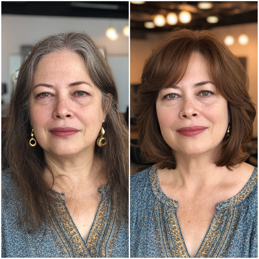 Chic Shoulder-Length Cut with Flattering Face-Framing Layers