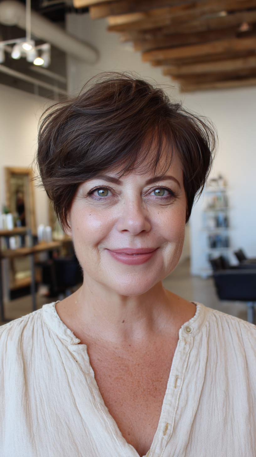 Chic Textured Pixie Cut with Soft Layers