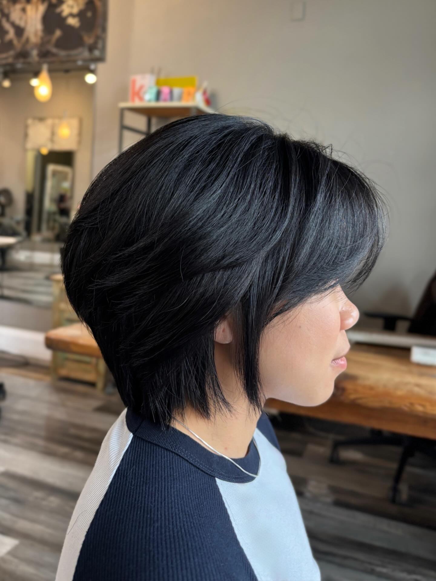 Stacked Textured Bob with Face‑Framing Layers