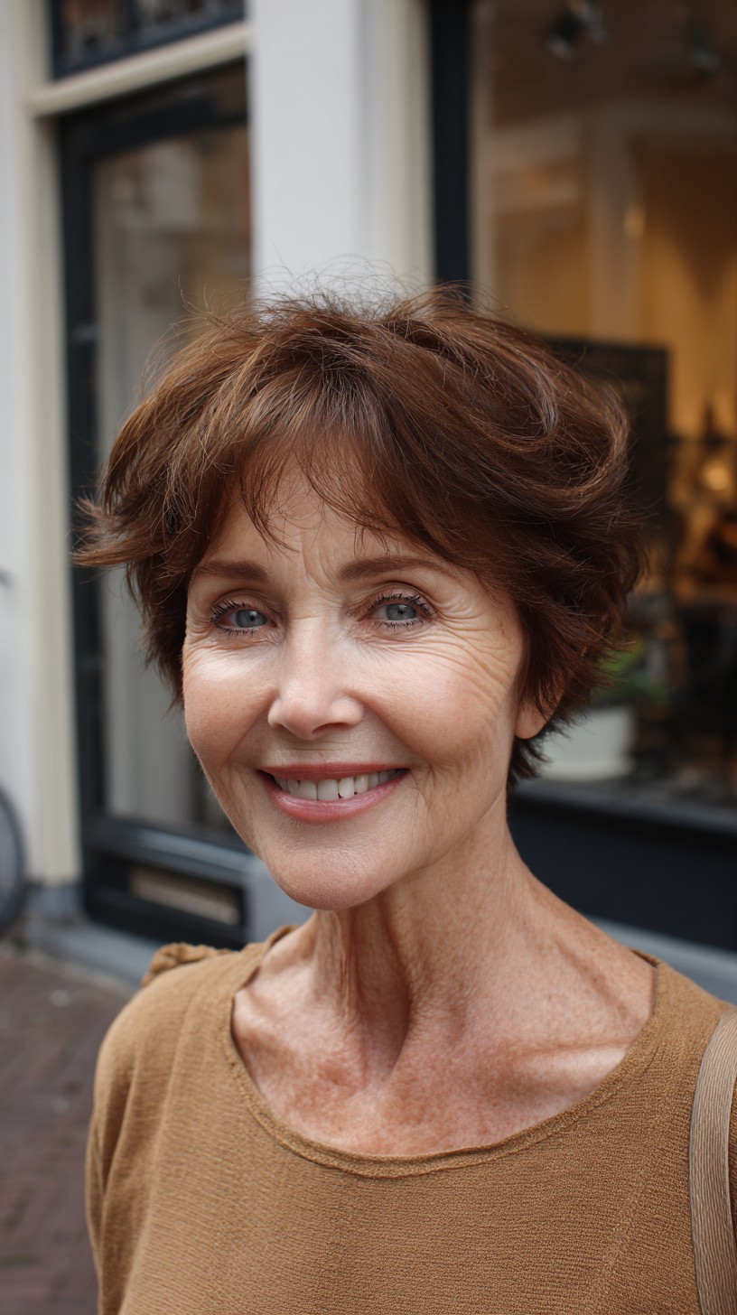 Chestnut Feathered Pixie with Lifted Crown