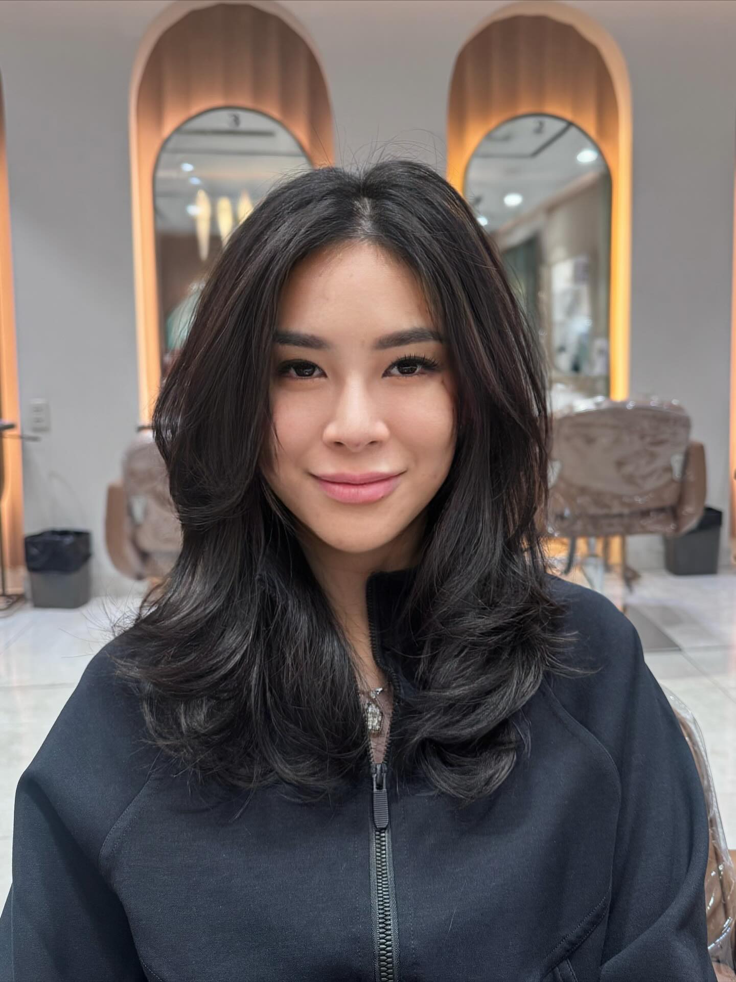 Silky Center-Part Long Layers with Flipped Ends