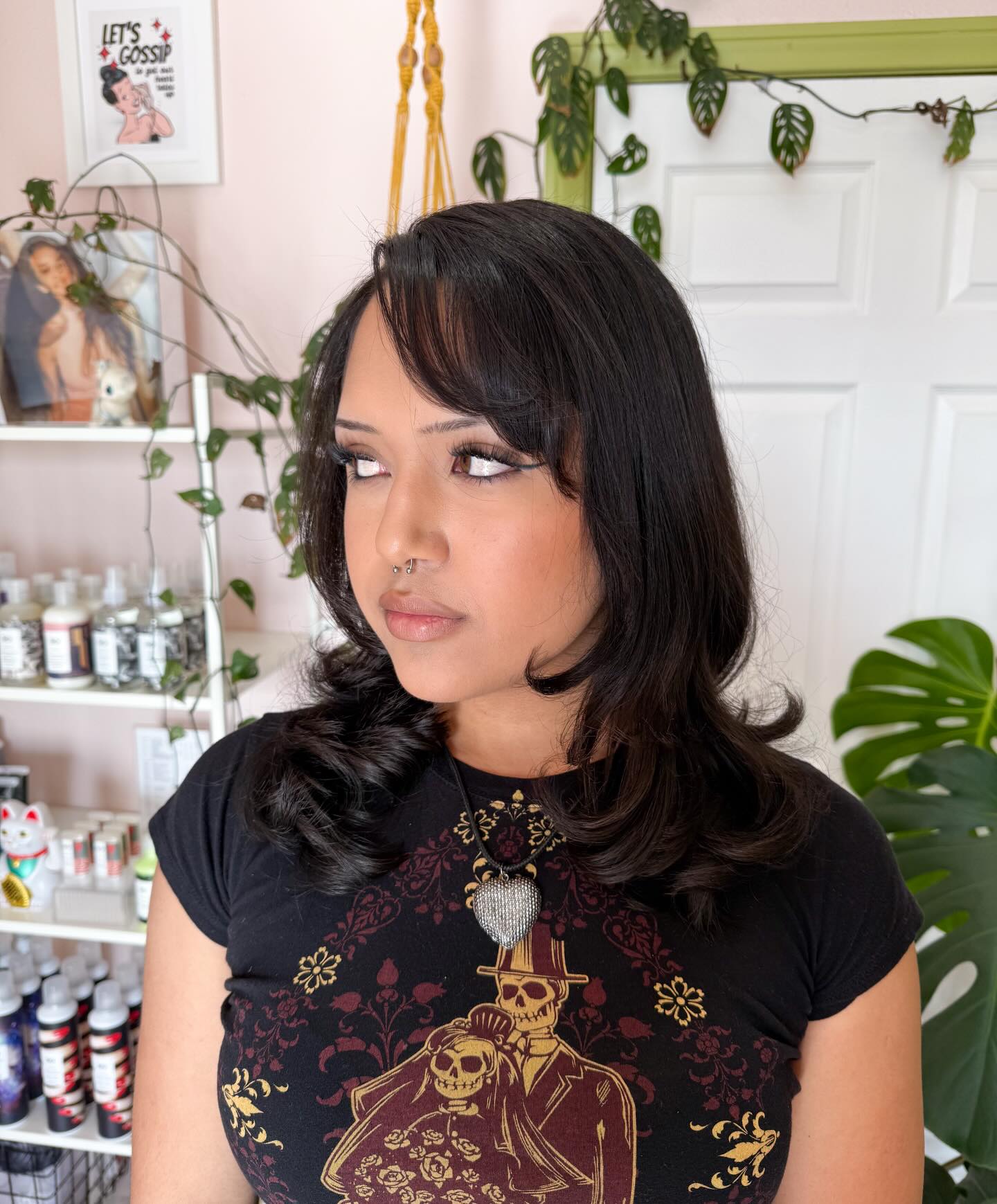 Softly Layered Cut with Face-Framing Bangs