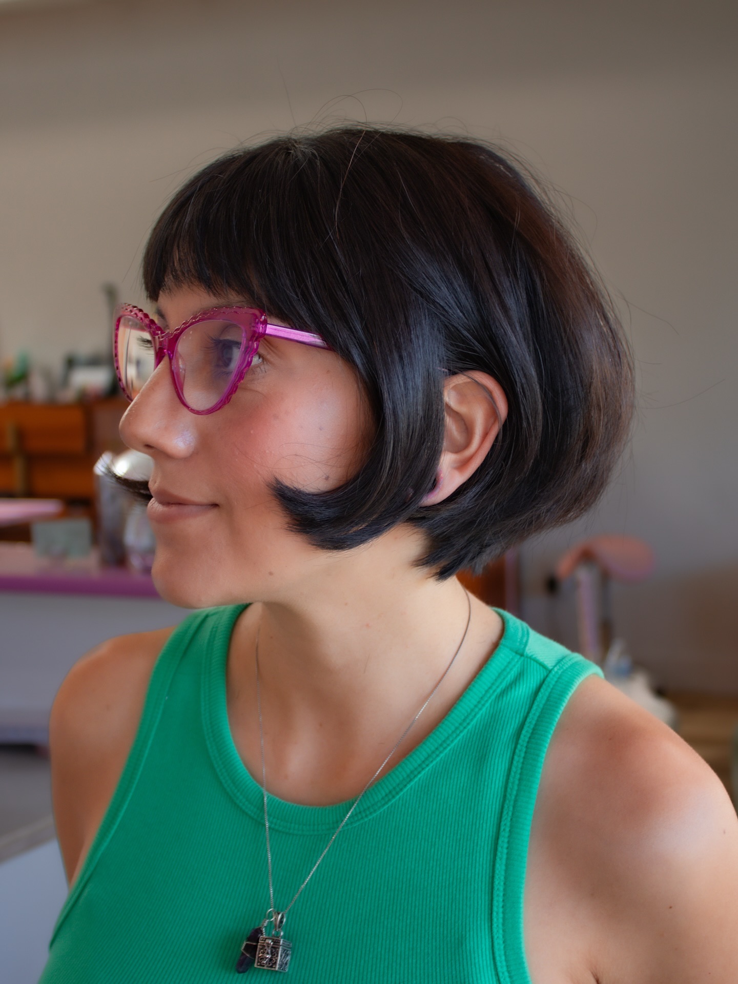 Stylish Short Bob with Playful Bangs