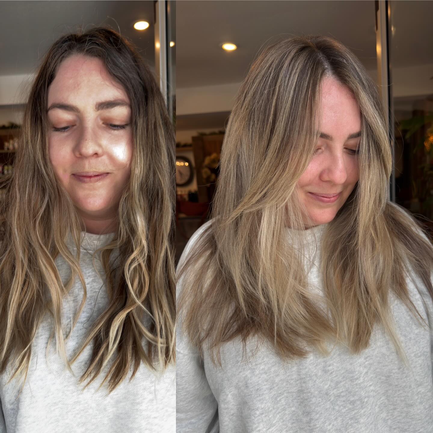 Sun-Kissed Long Blonde Layers with Soft Texture