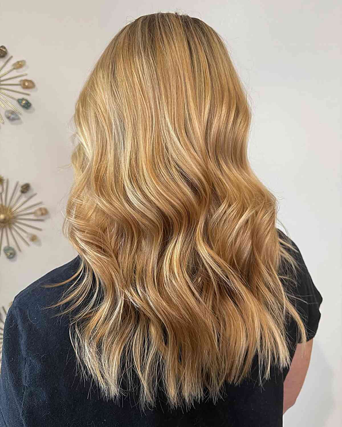 Beachy Long Blonde Waves