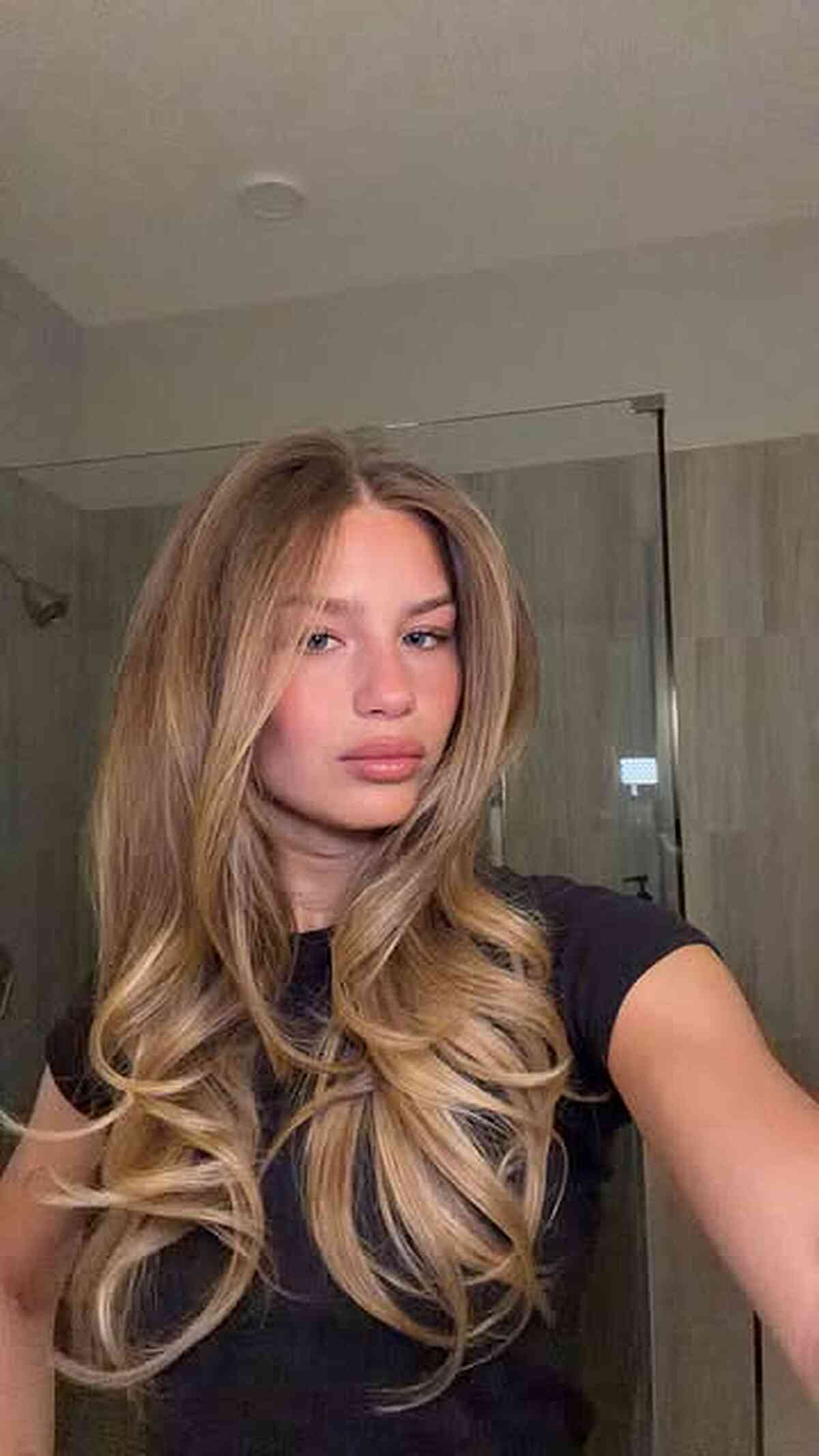 Soft Layered Cut with Curtain Bangs