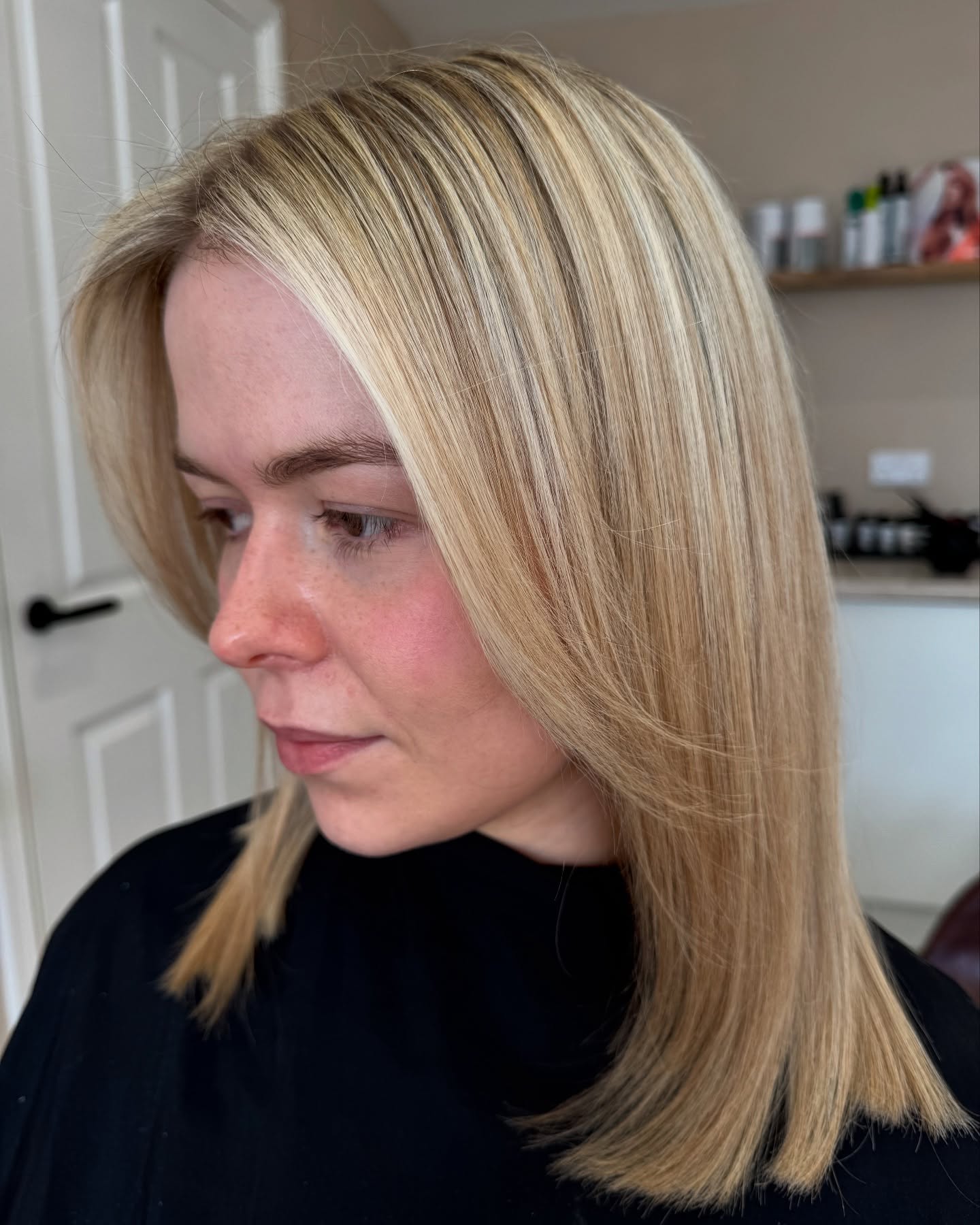 Bright Blunt Cut with Subtle Dimension