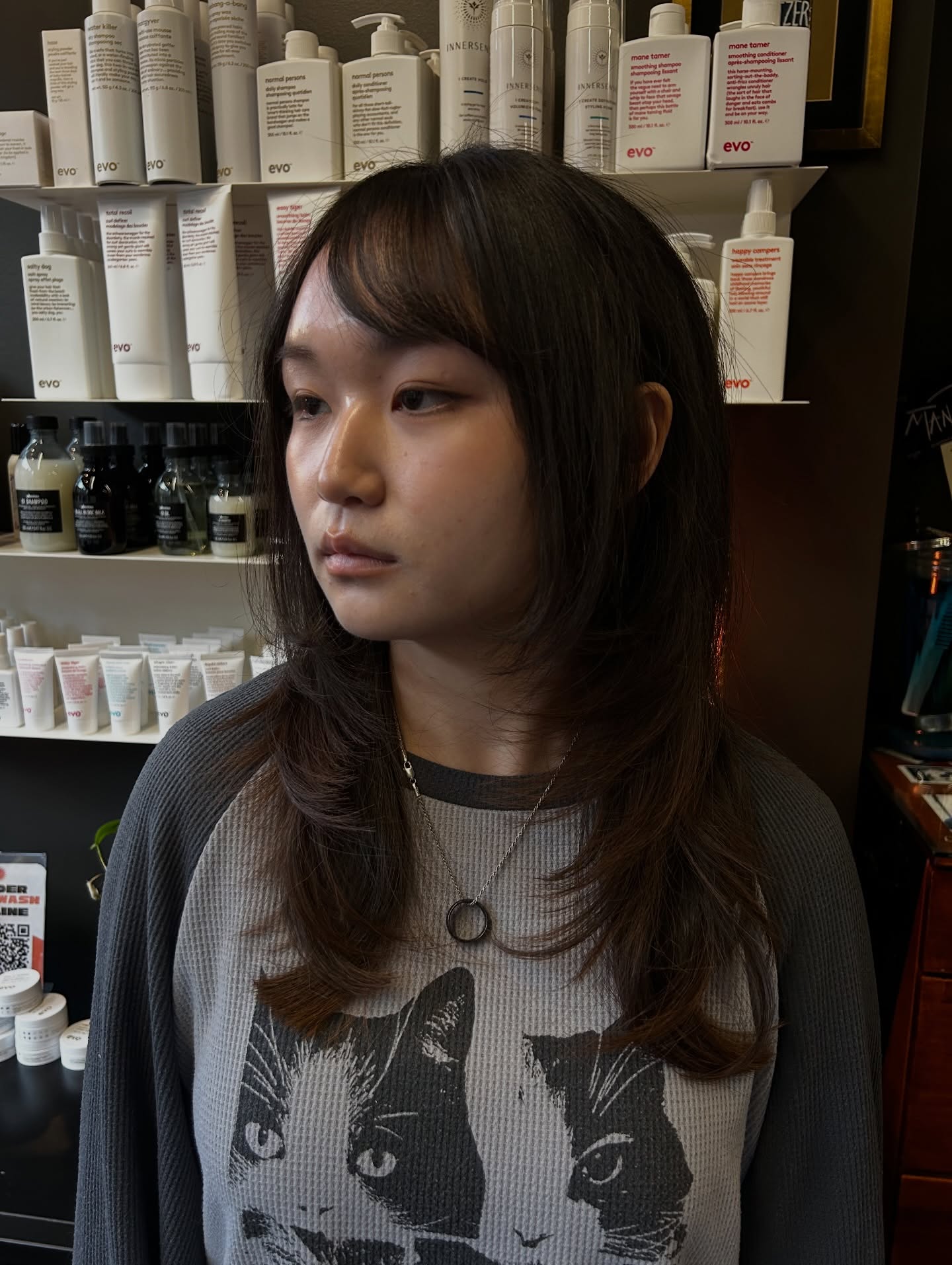 Chic Long Layered Cut with Side Bangs