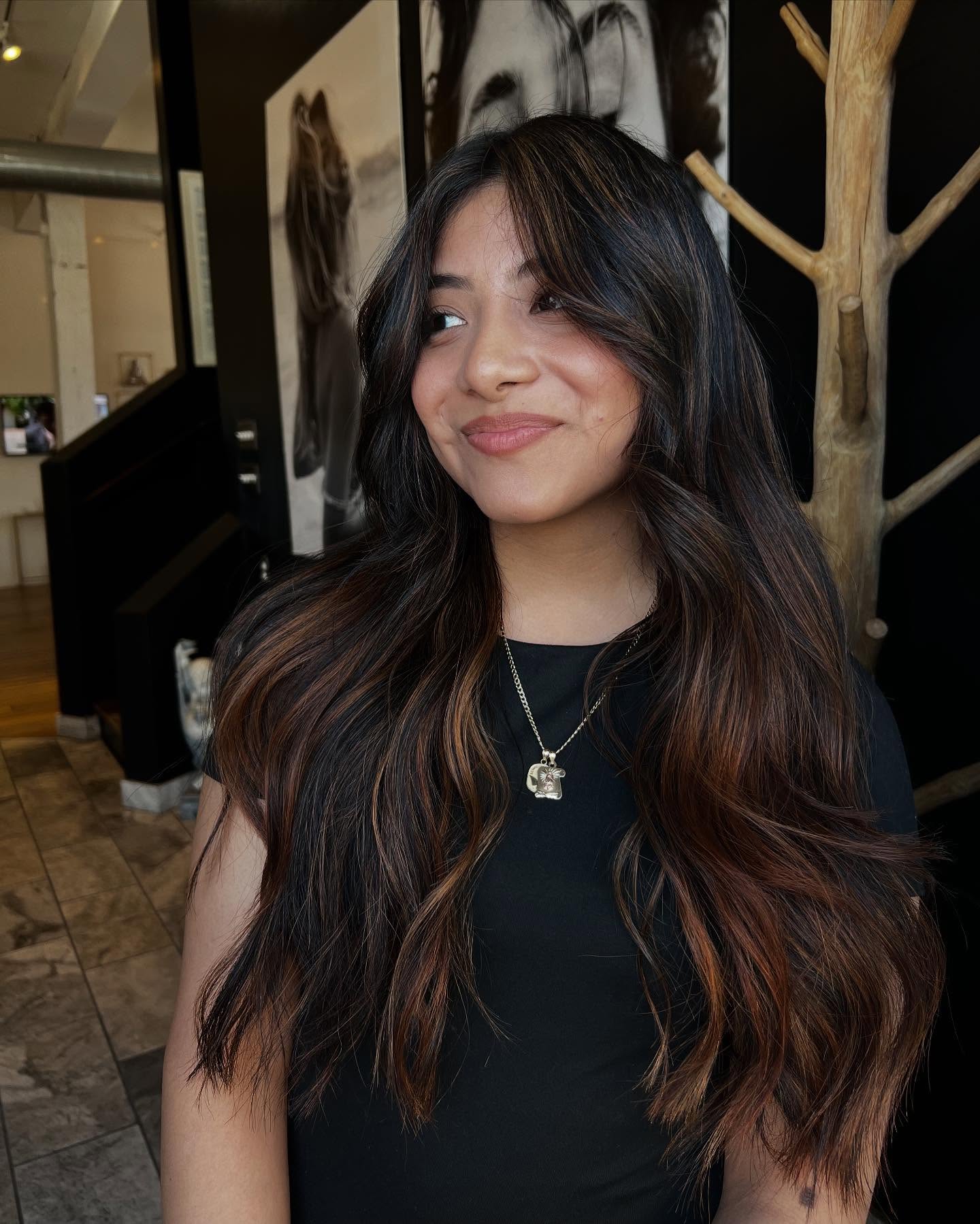 Long Layered Waves with Subtle Highlights