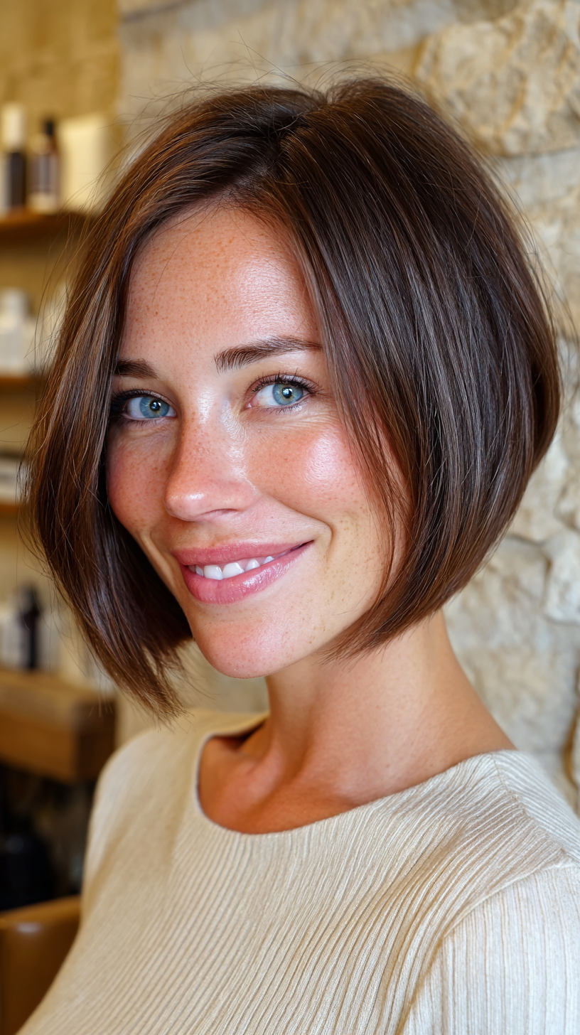 Modern Textured Bob with Subtle Volume