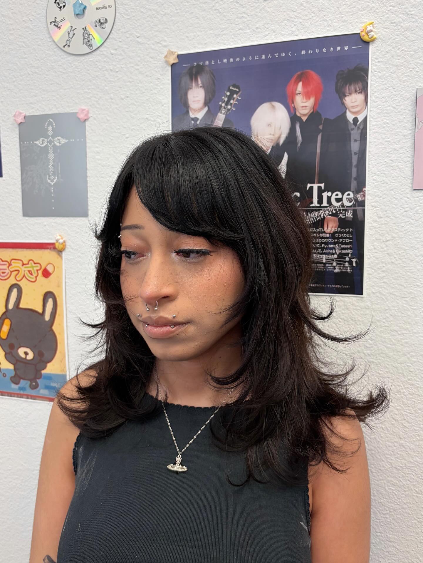 Modern Textured Cut with Flattering Side Bangs