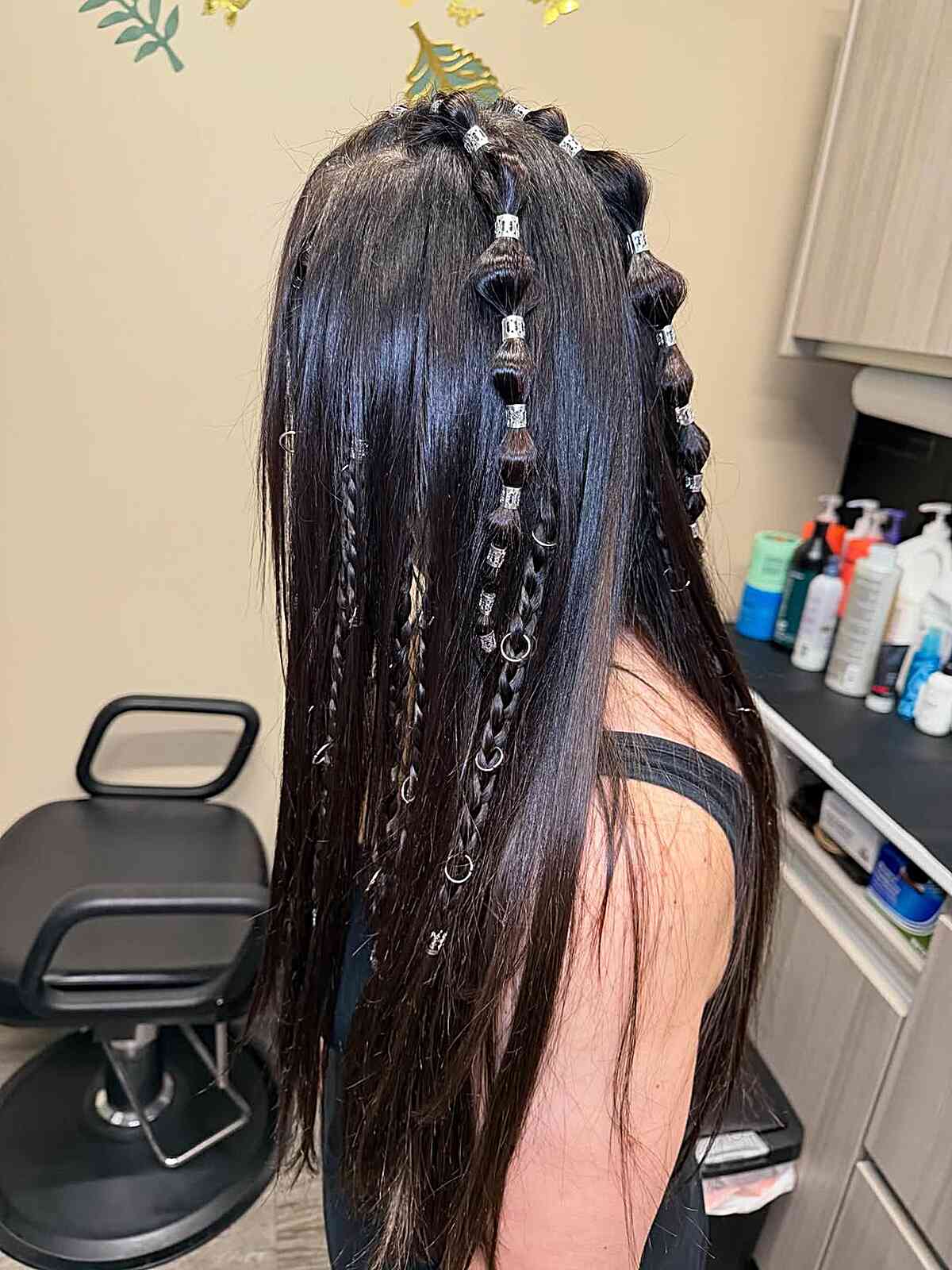 Stylish Bubble Braid Hairstyle
