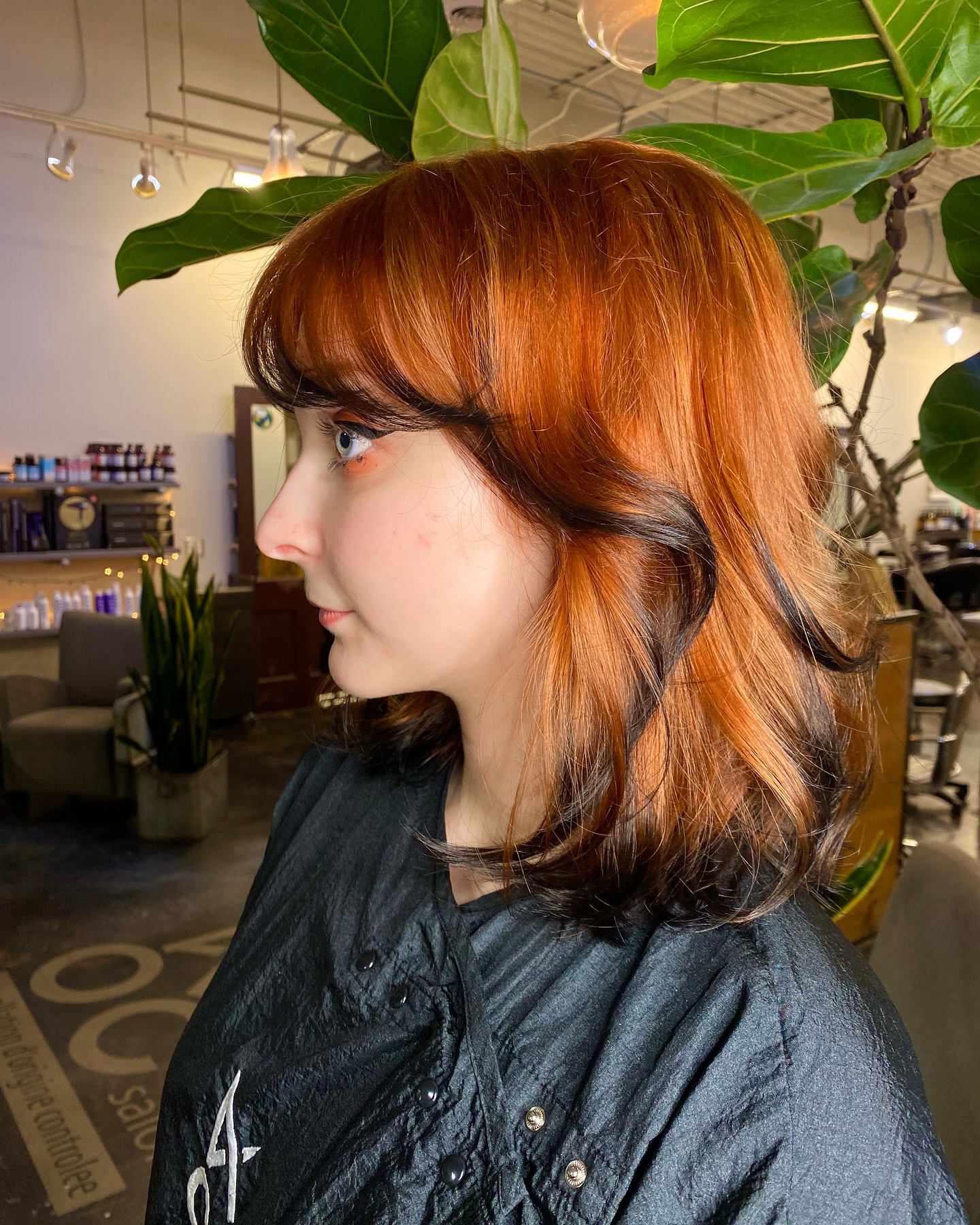 Warm Copper Ombre with Darker Ends