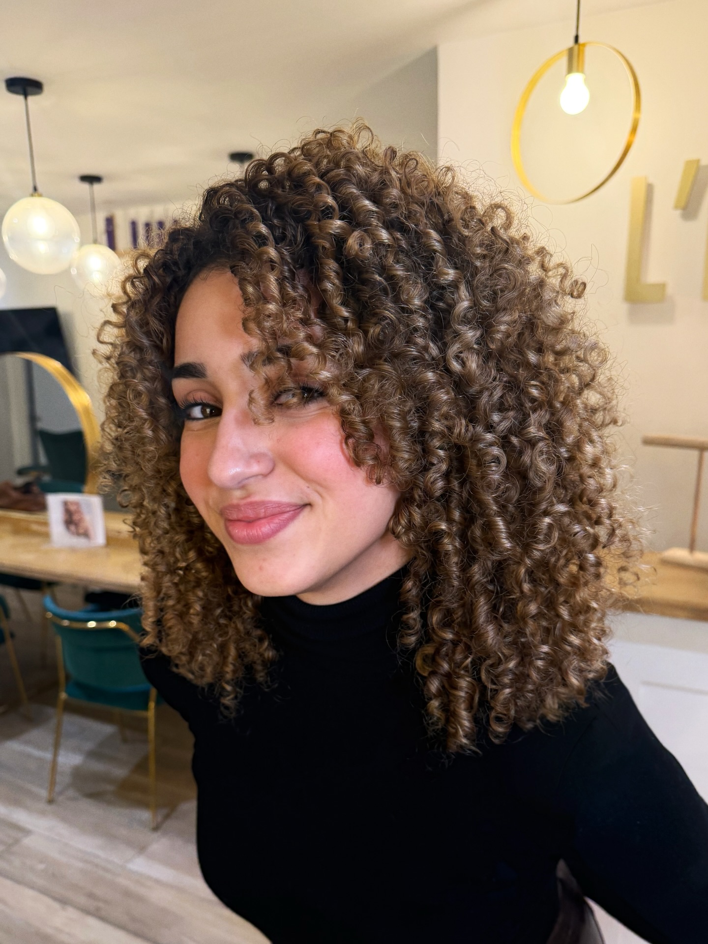 Charming Medium Curly Cut with Defined Curls
