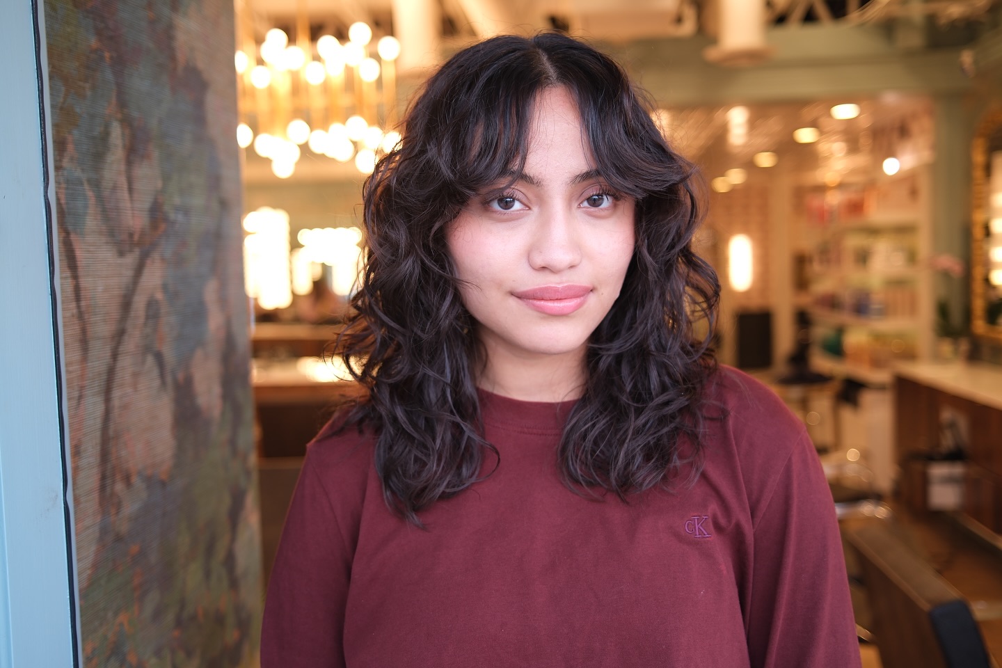 Modern Curly Shag with Face-Framing Layers