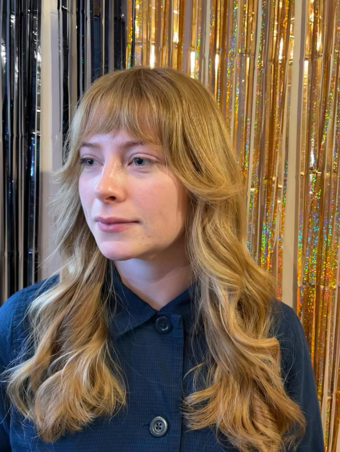 Softly Textured Shag with Feathered Bangs