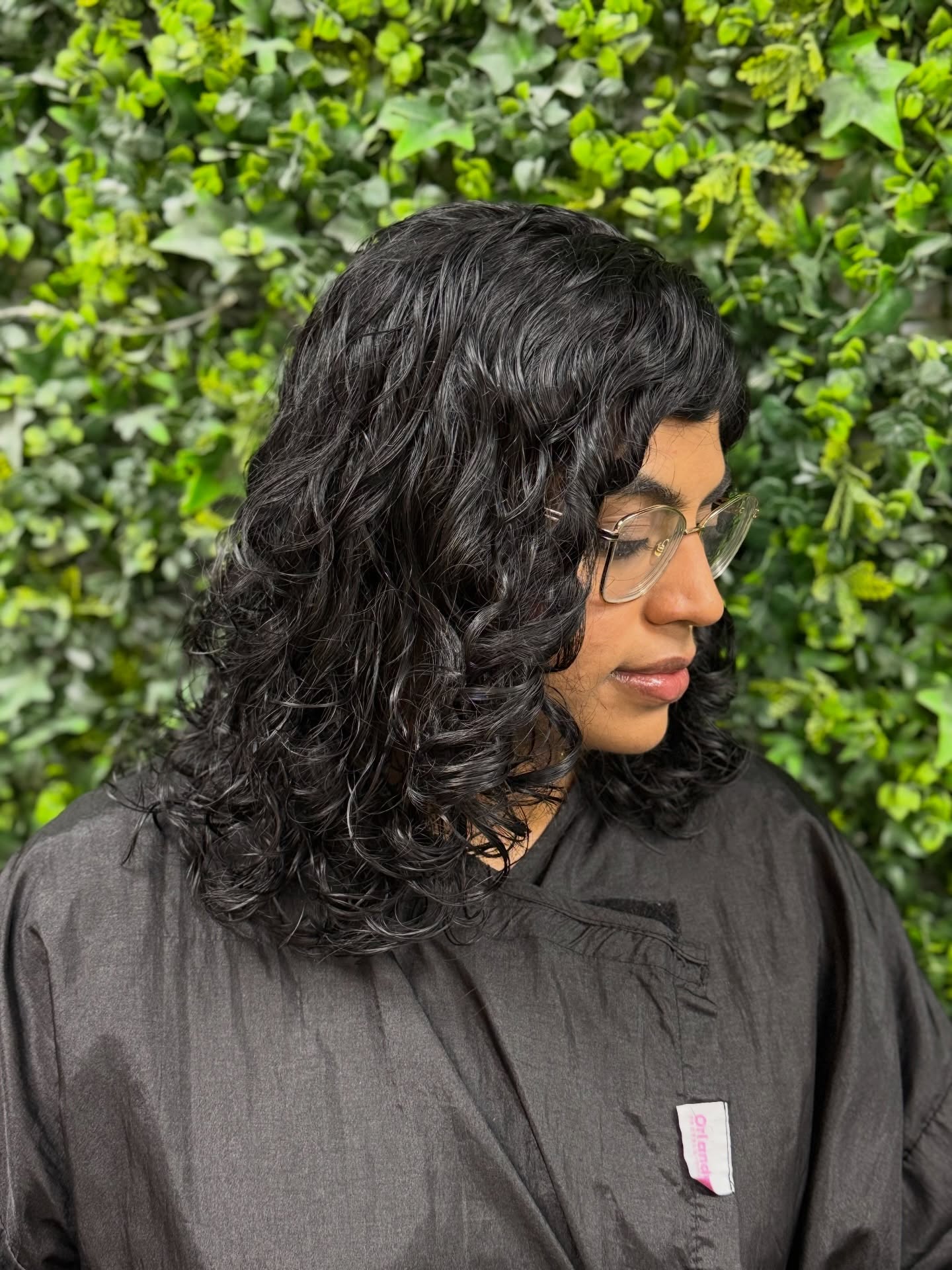 Textured Medium Curly Haircut with Defined Layers