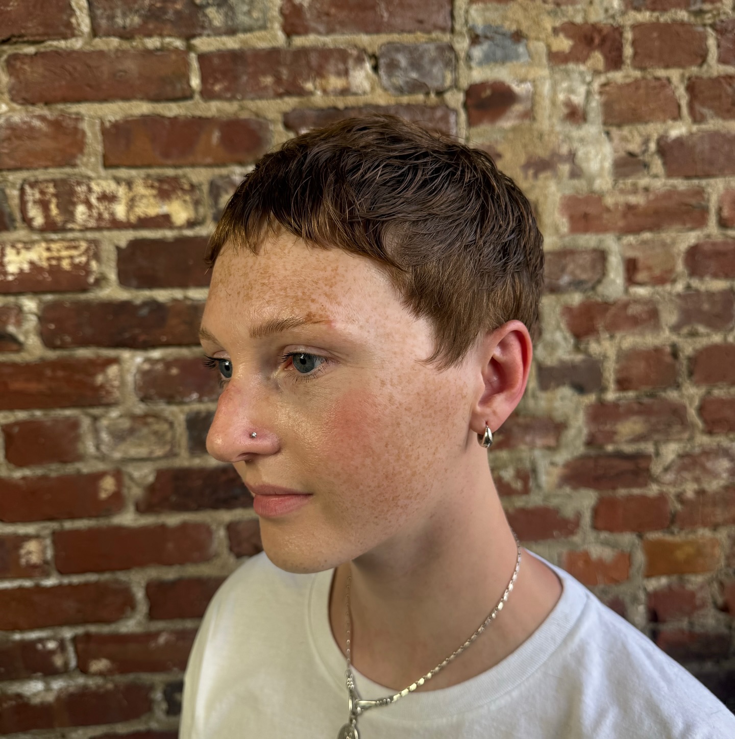 Textured Short Crop with Subtle Volume for Fine Hair