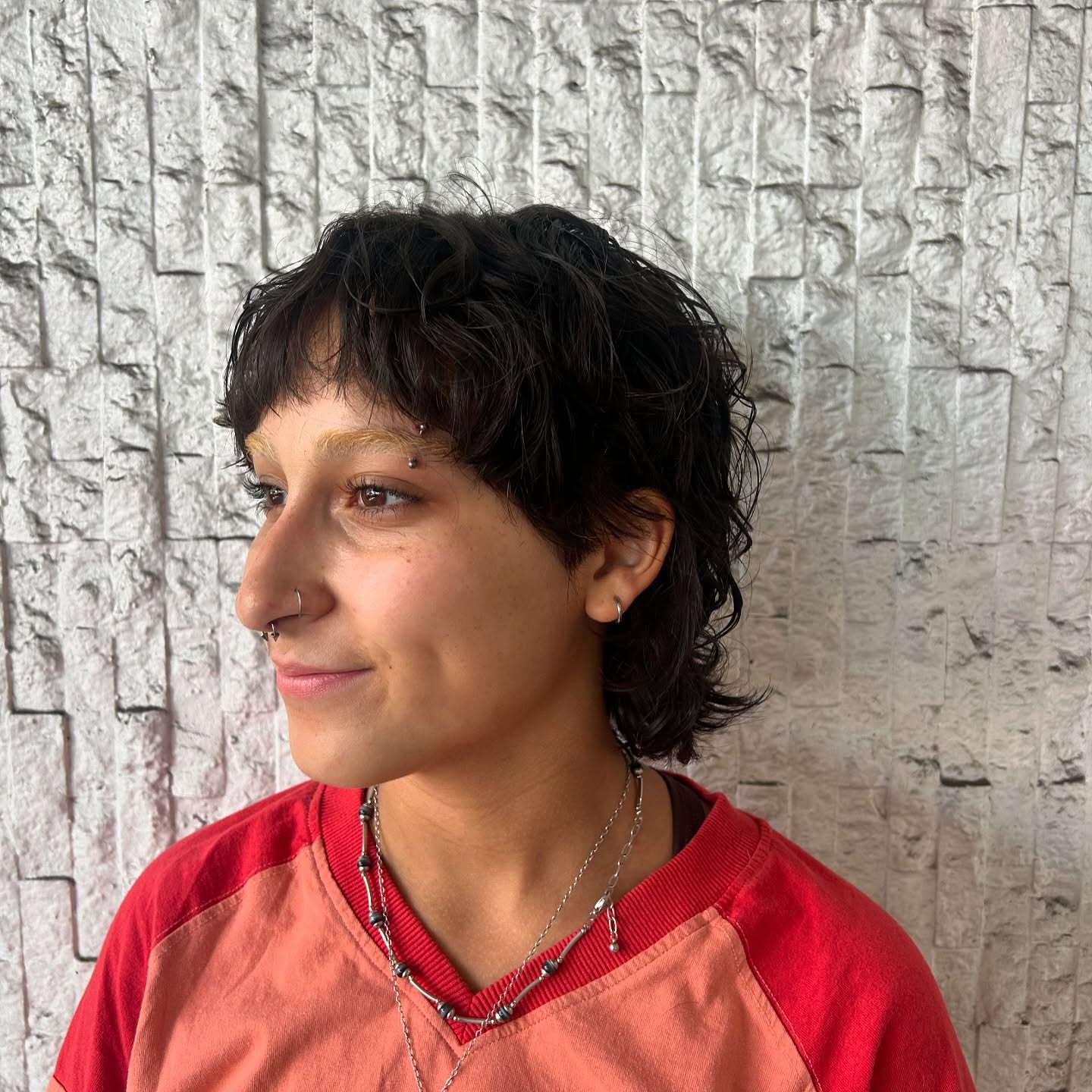 Textured Short Shag with Soft Curls for Fine Hair